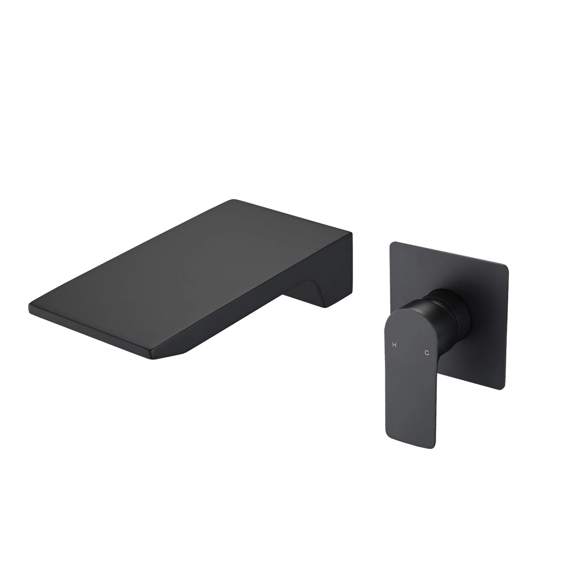 Modern Wall Mount Bathroom Sink Faucet With Waterfall Spout - Image 2