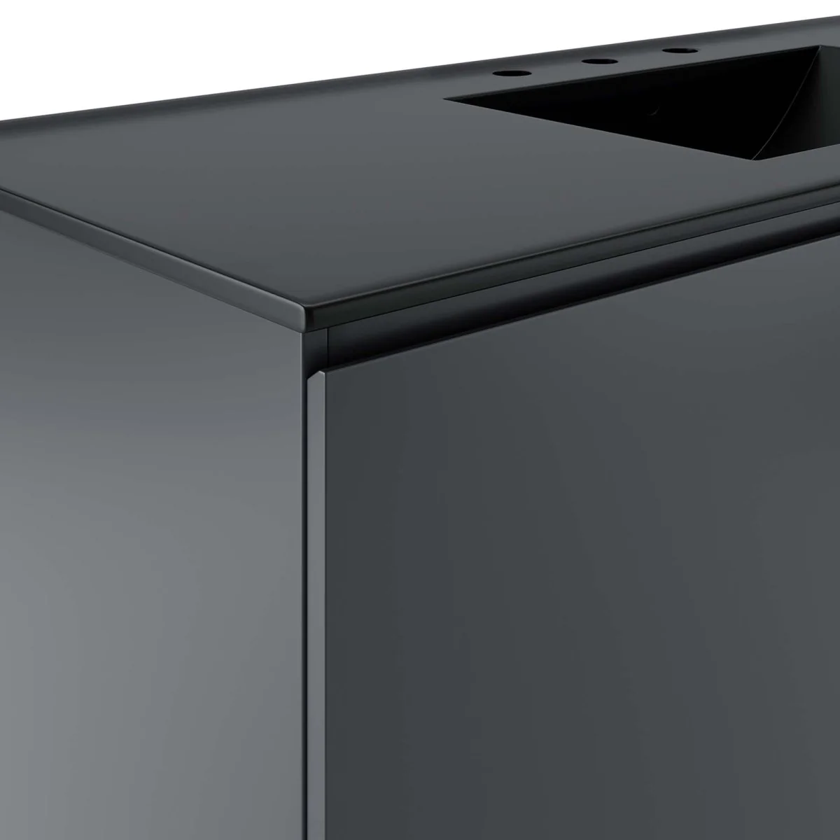 Modern Wall-Mount Bathroom Vanity with Sink for Space-Saving Contemporary Baths - Image 107
