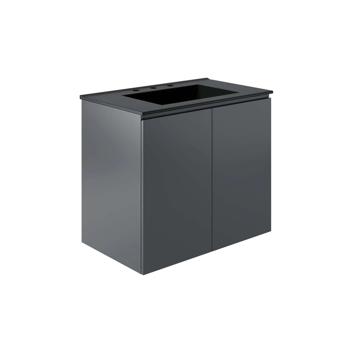 Modern Wall-Mount Bathroom Vanity with Sink for Space-Saving Contemporary Baths - Image 46