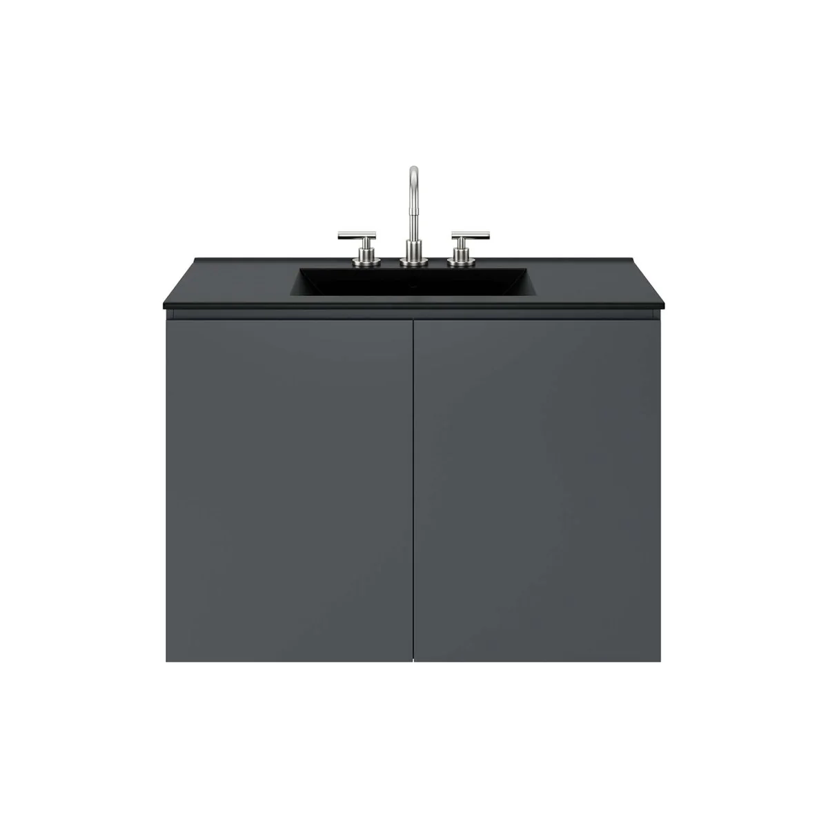 Modern Wall-Mount Bathroom Vanity with Sink for Space-Saving Contemporary Baths - Image 78