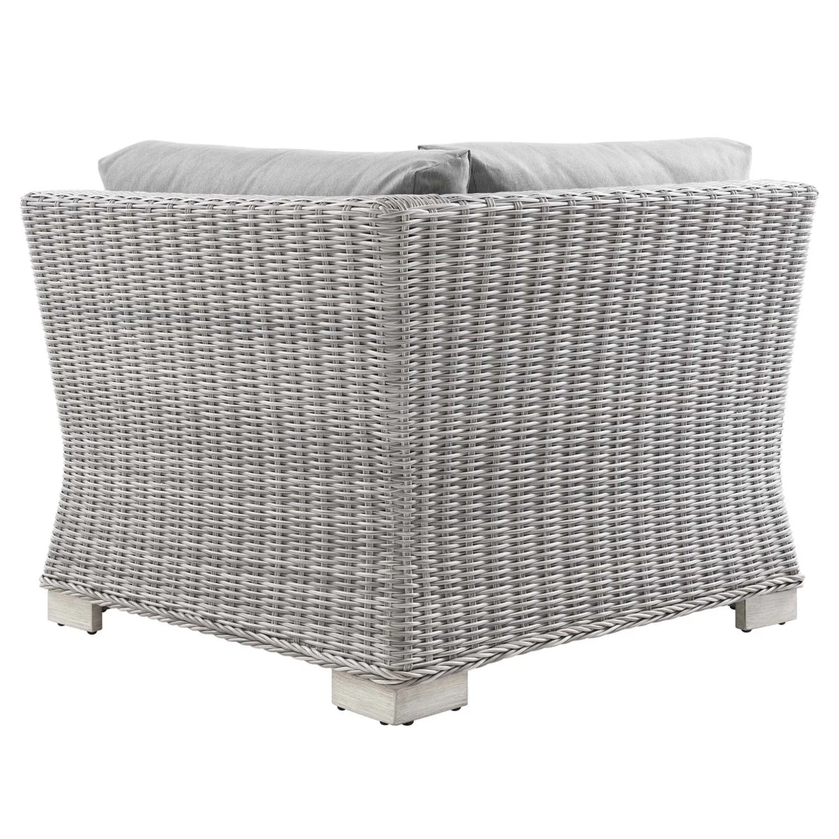 Modern Wicker Rattan Outdoor Corner Chair — Contemporary Woven Patio Seating - Image 30