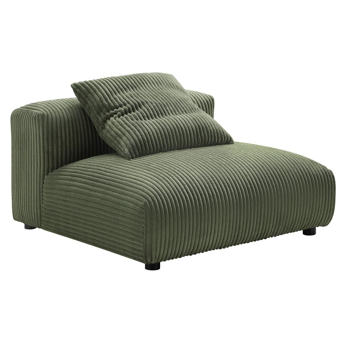 Modular Corduroy Upholstered Armless Chair 45 Inch - Image 7