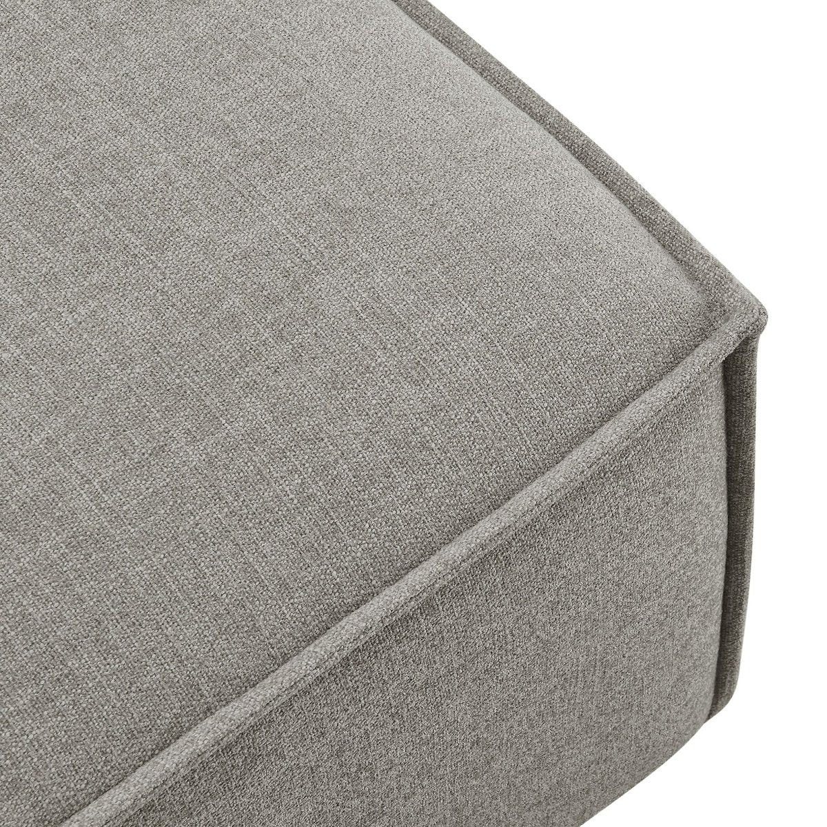 Modular Performance Fabric Ottoman with Piping – 41 Inch - Image 20
