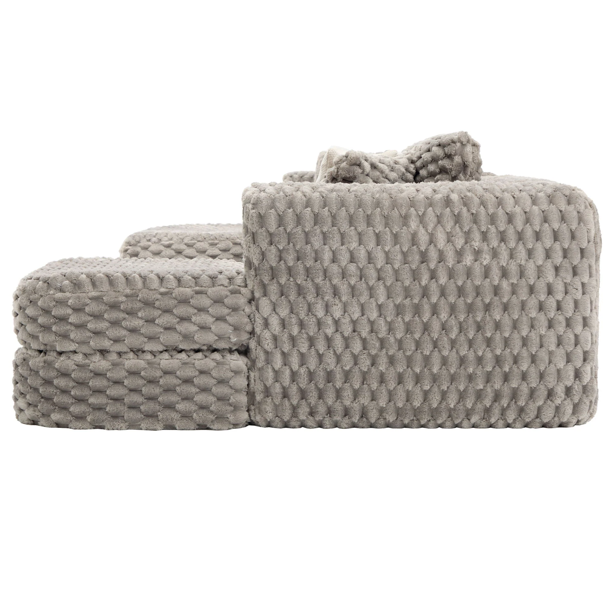 Modular Sectional Sofa, Boneless Couch With 2 Movable Ottomans - Image 30