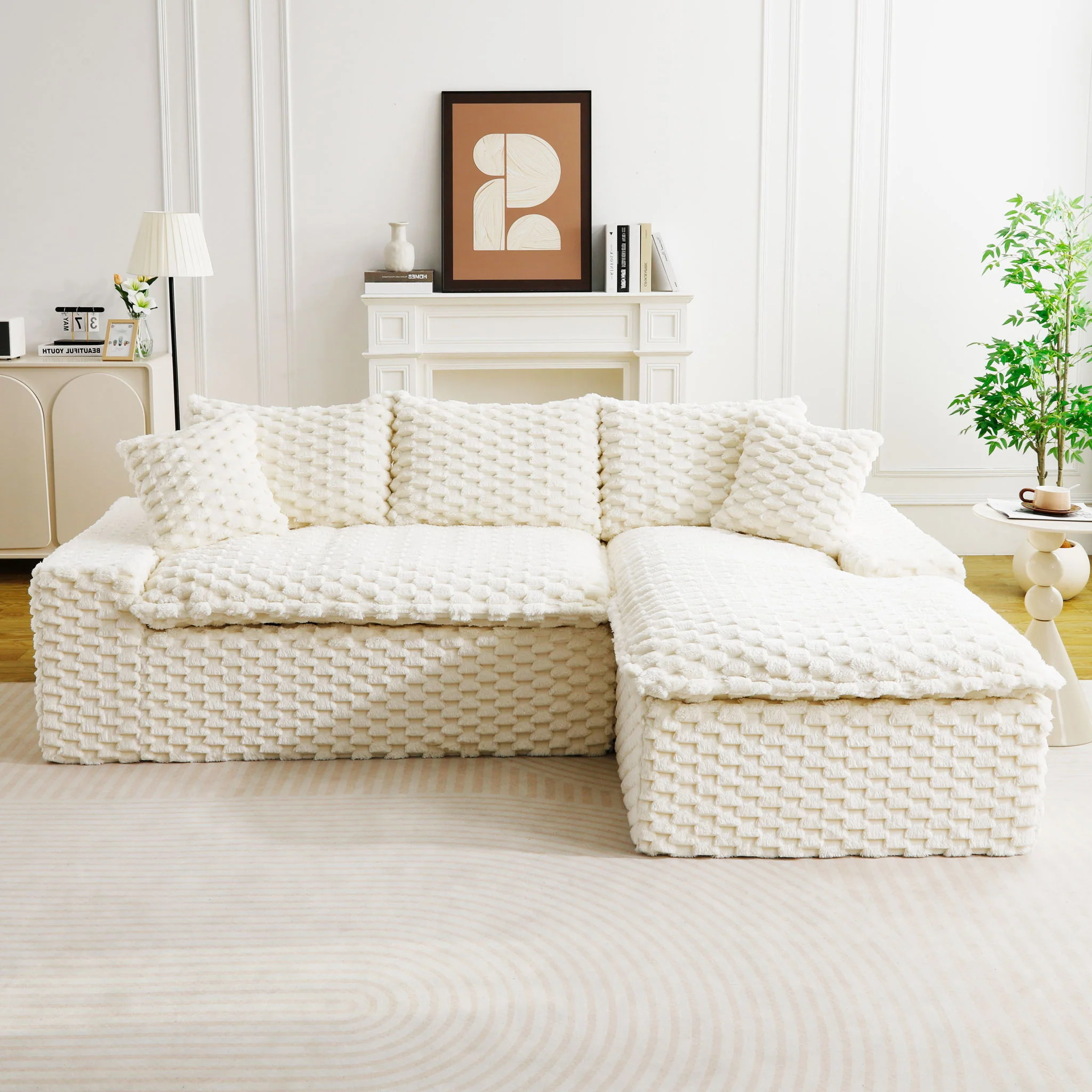 Modular Sofa, Convertible Twin Seat With Chaise Lounge - Image 26