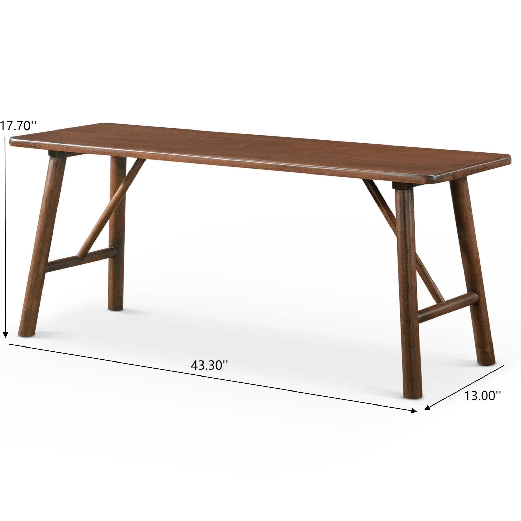 Molly - Bench - Walnut Brown - Image 9