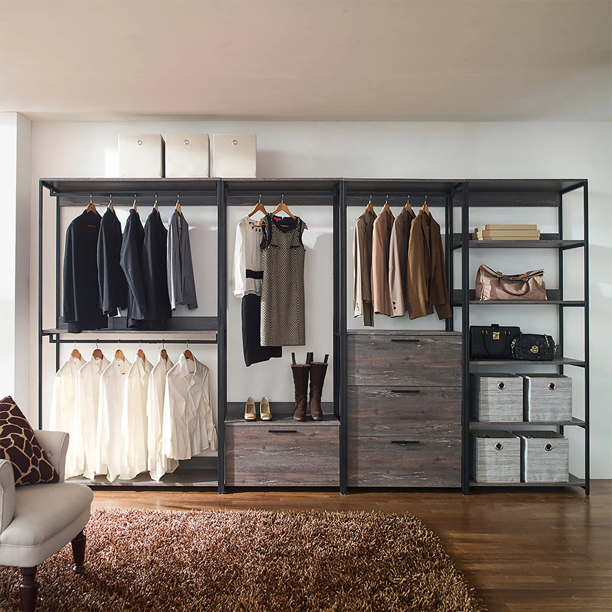 Monica - Walk In Closet With Three Drawers And Shelf - Image 4