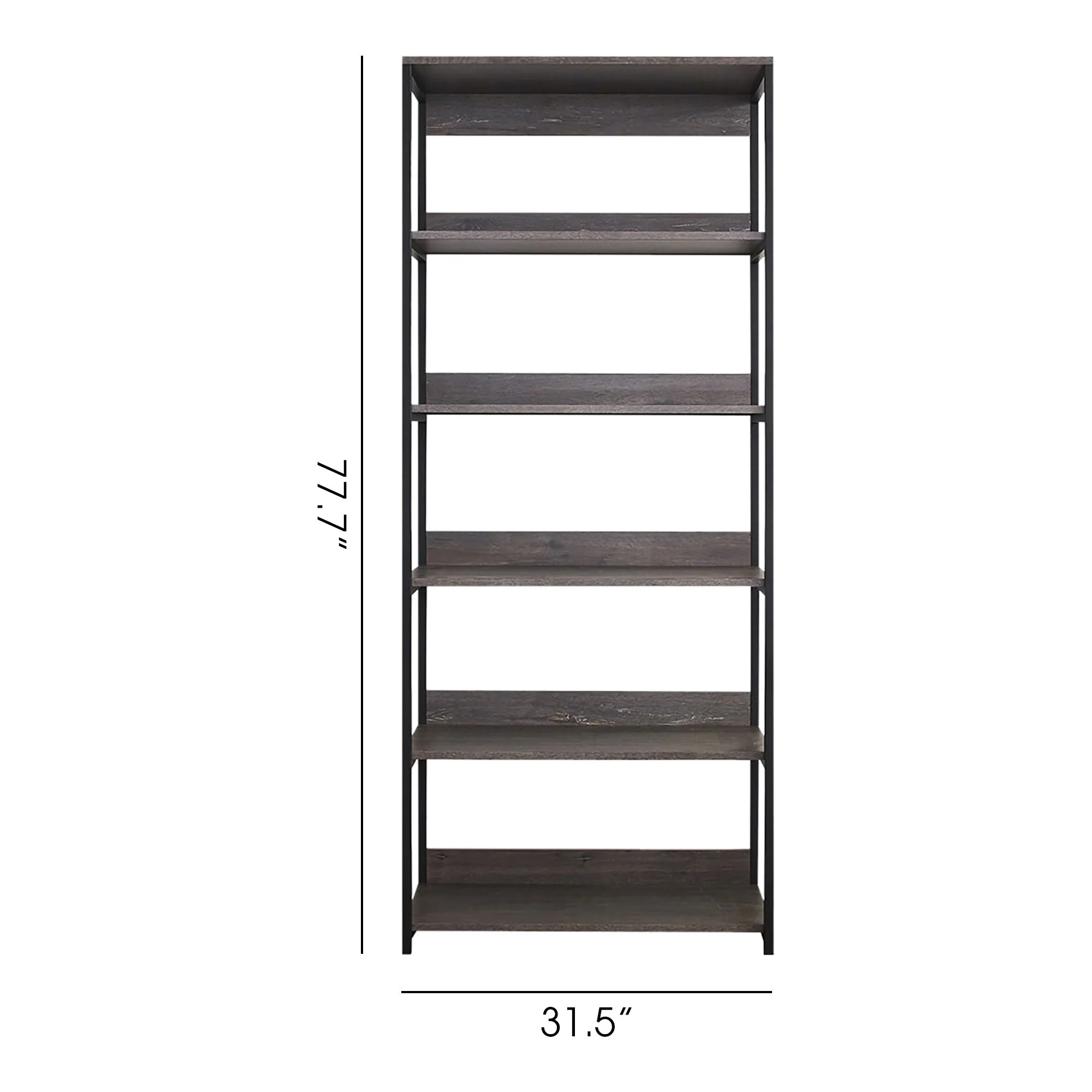Monica - And Walk-In Closet With 5 Shelves Construction - Gray - Image 2