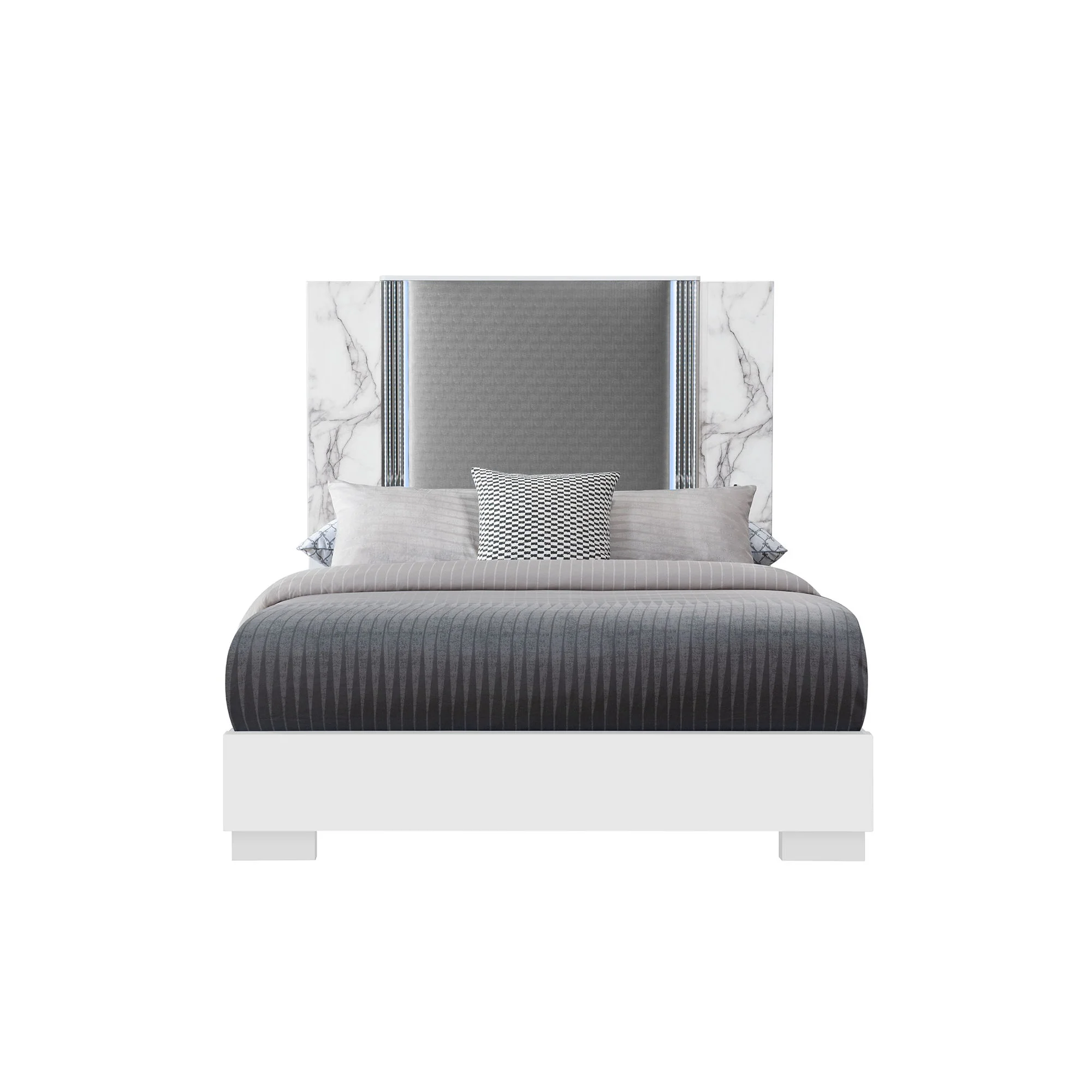 Moon - Modern Bed With LED Accent Lighting - Image 3