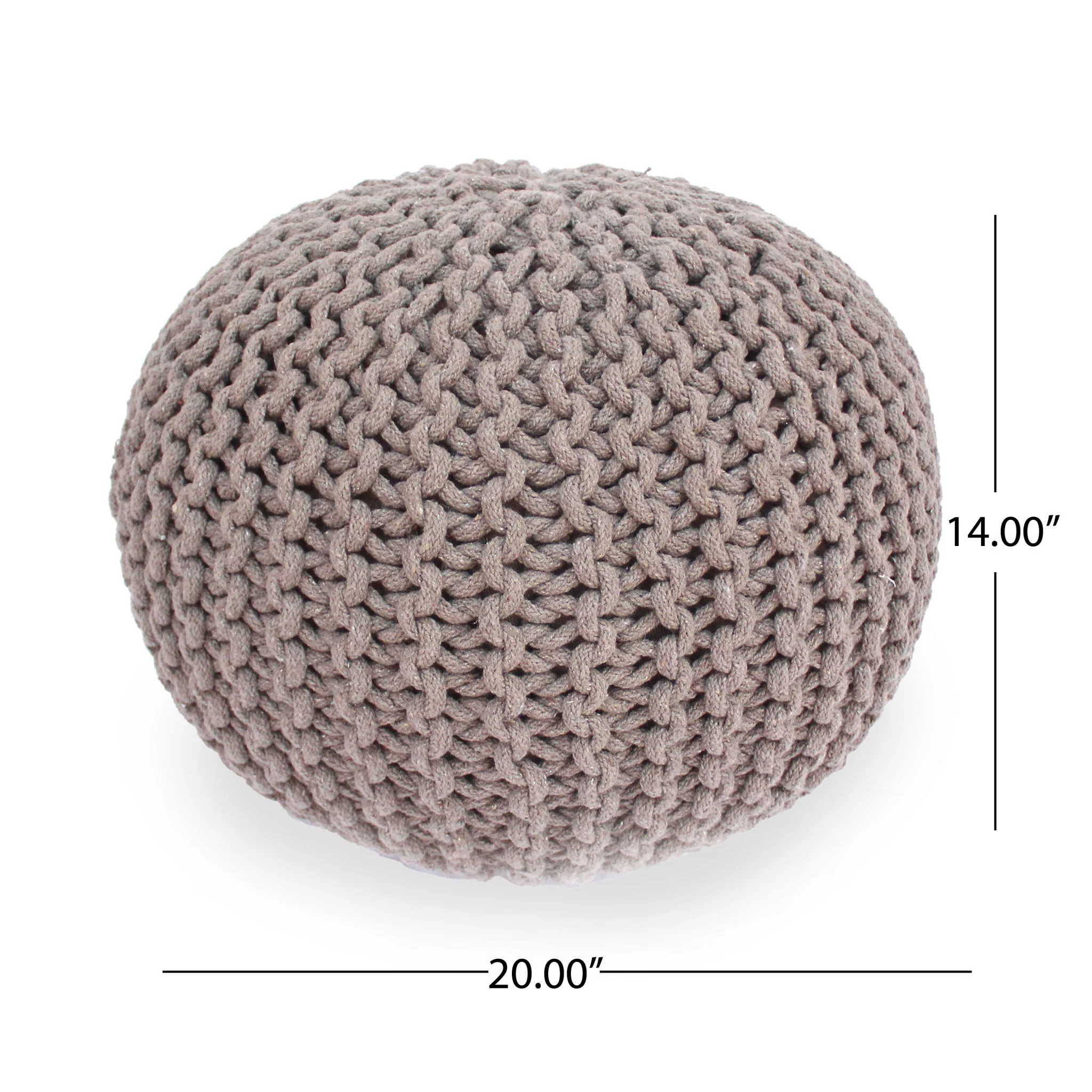 Moro - Knitted Round Pouf With Pumpkin Shape - Image 17