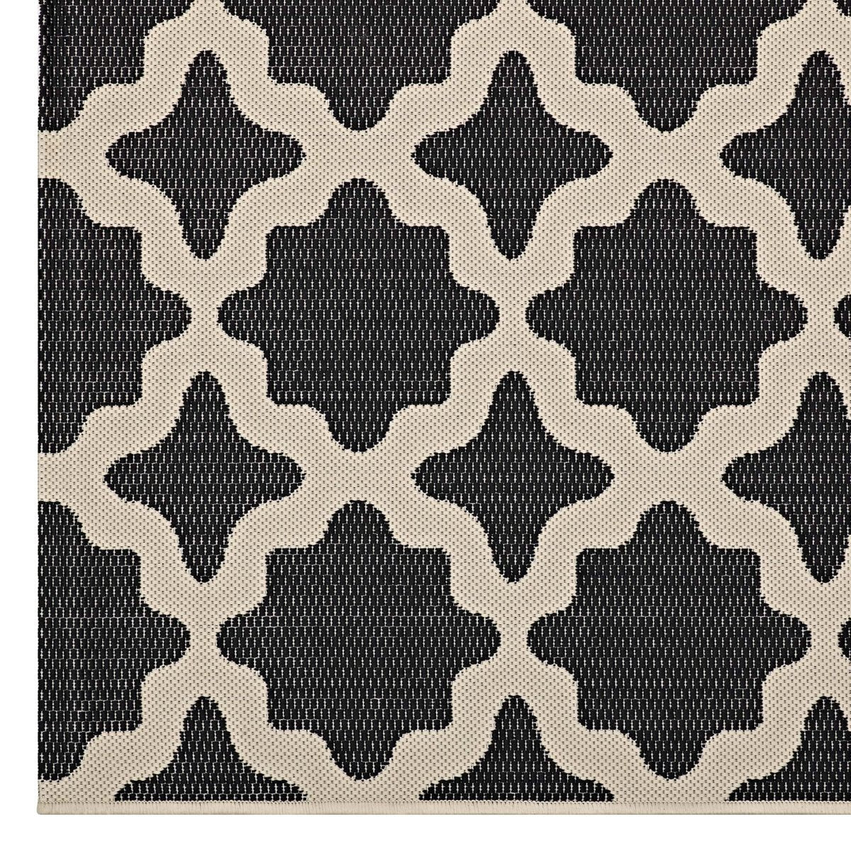 Moroccan Trellis Polypropylene Indoor Outdoor Area Rug - Versatile All-Weather - Image 142