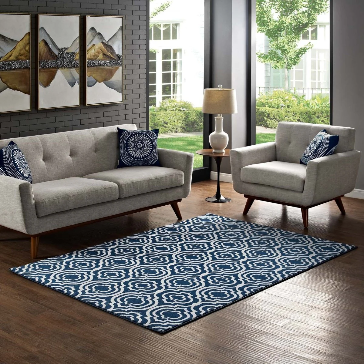 Moroccan Trellis Transitional Area Rug Collection - Classic Geometric Pattern - Image 28