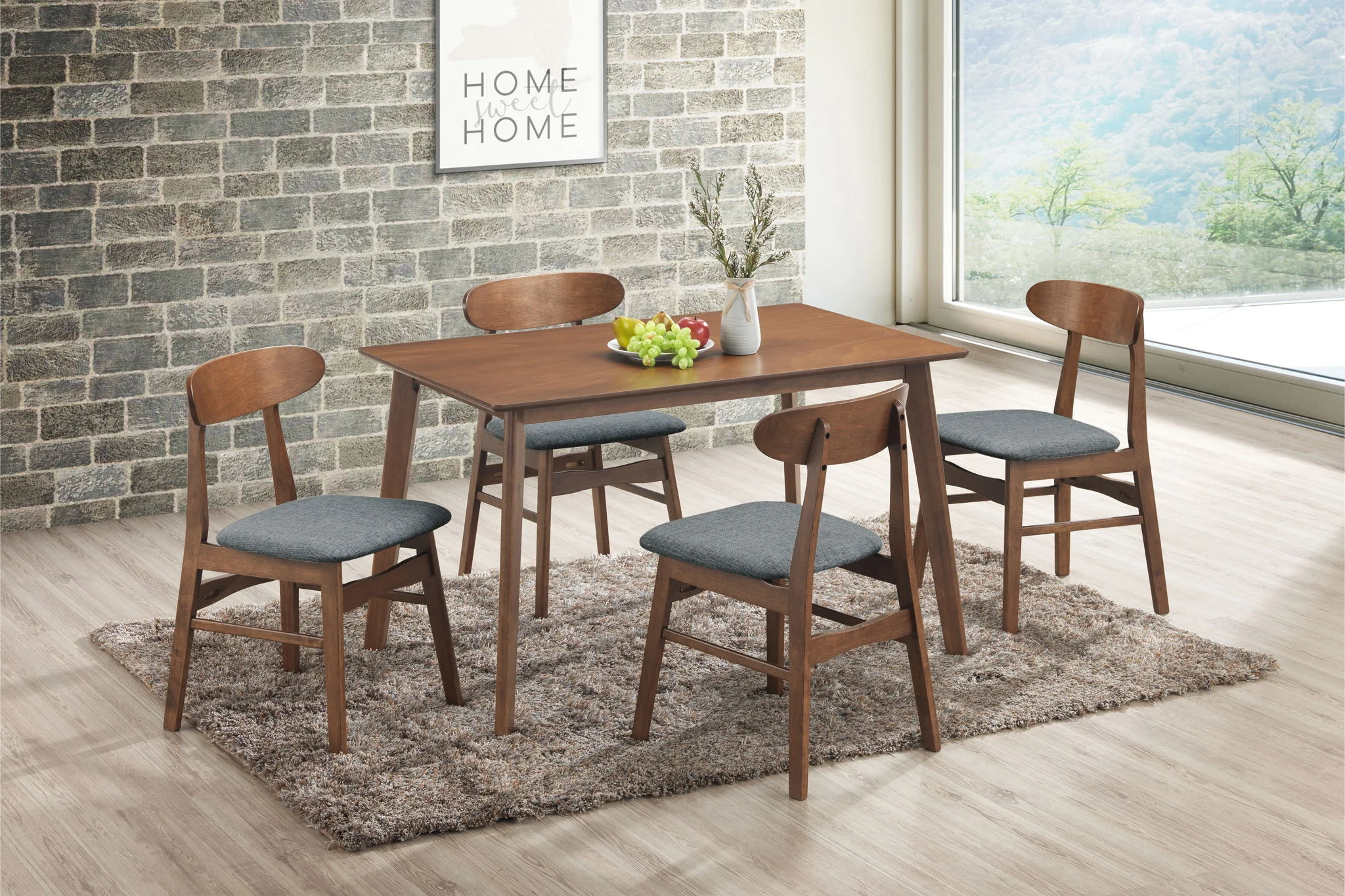 Morocco - Rectangle Dining Table - Walnut Brown - Image 8