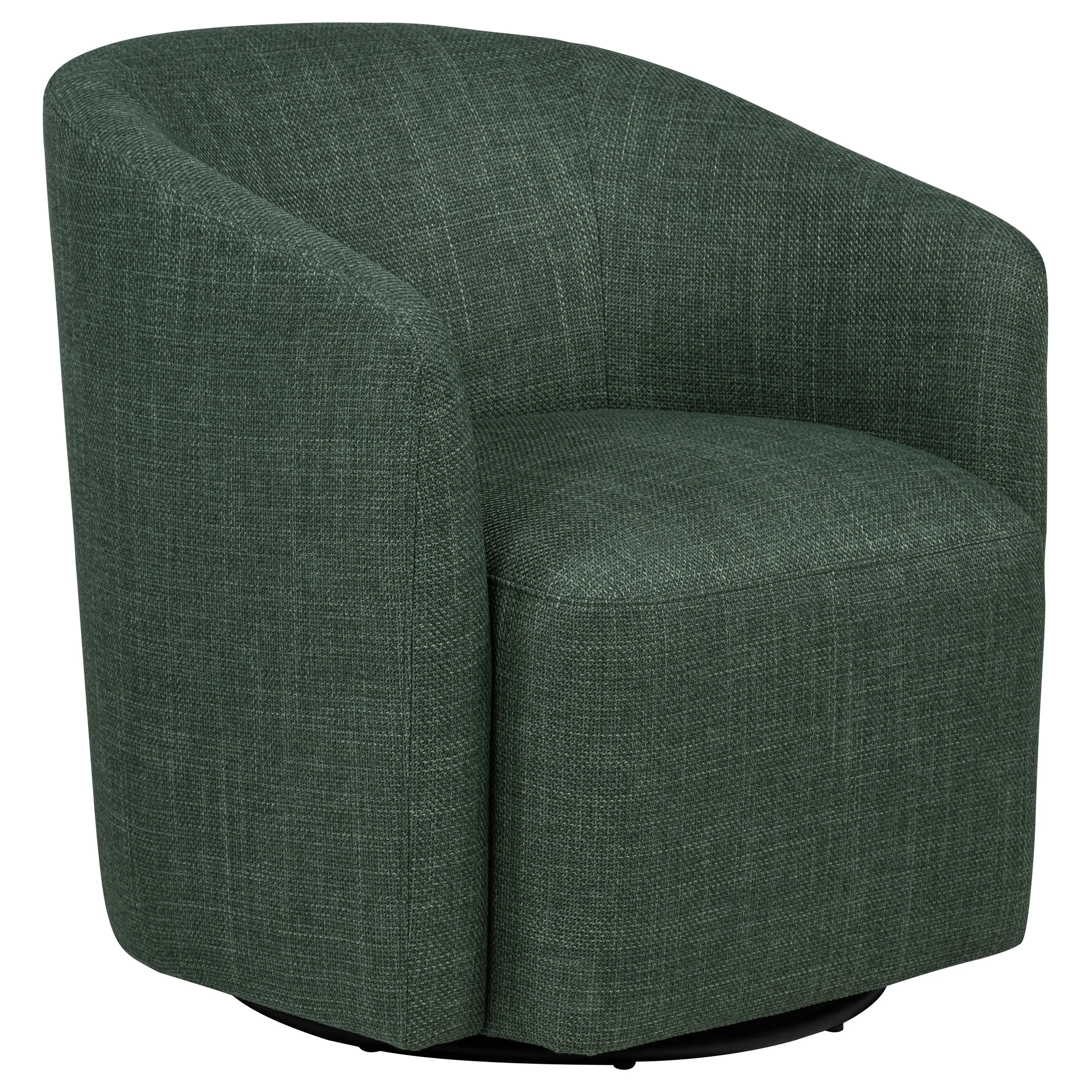 Mossbrook Fabric Upholstered Swivel Accent Chair - Green