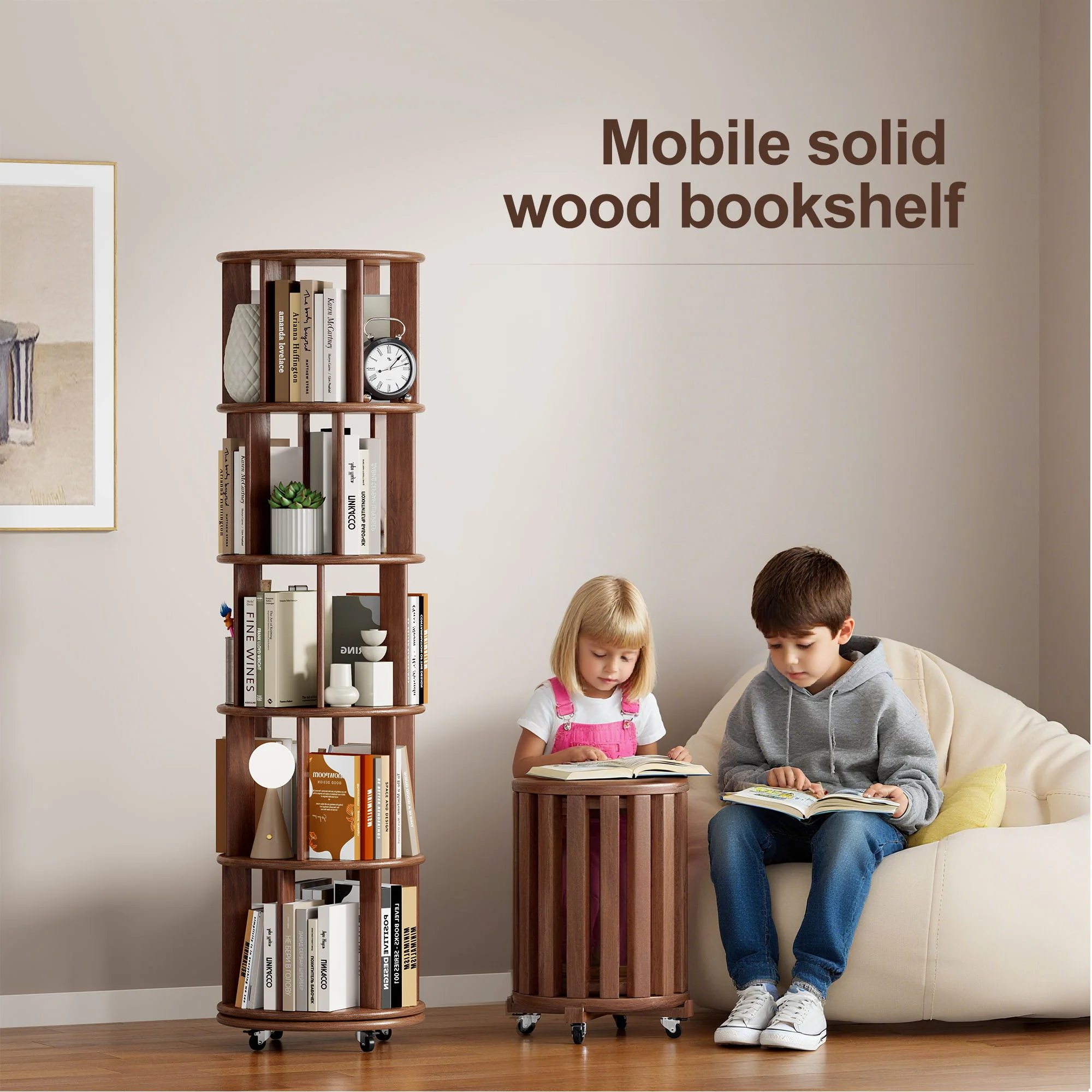 Multi Functional Double Layer Bookshelf - Image 9
