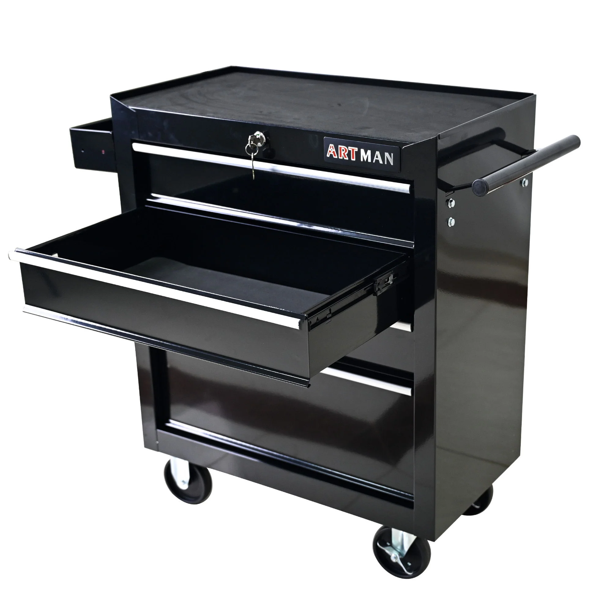 Multifunctional Tool Cart With Wheels And Drawers - Image 28