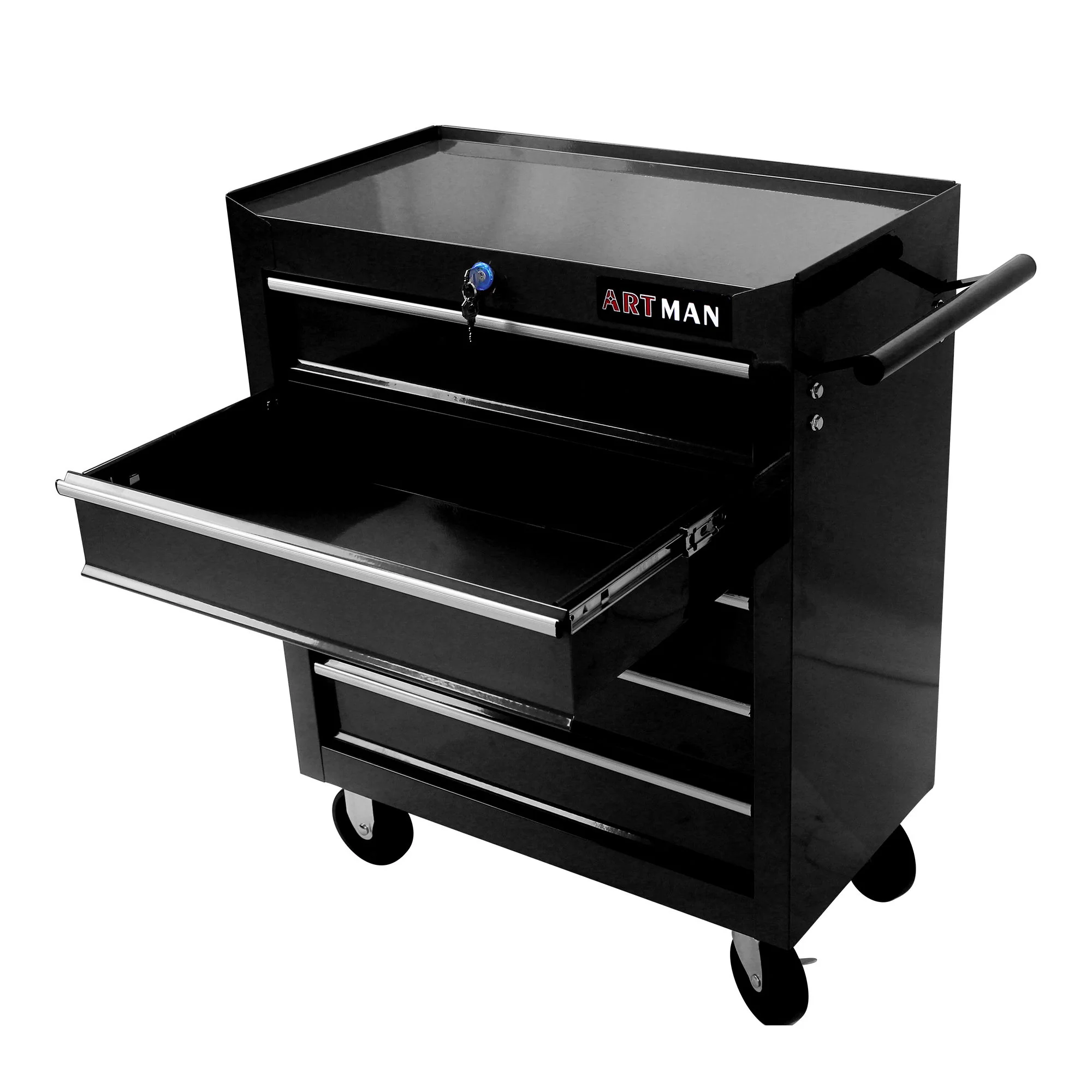Multifunctional Tool Cart With Wheels And Drawers - Image 81