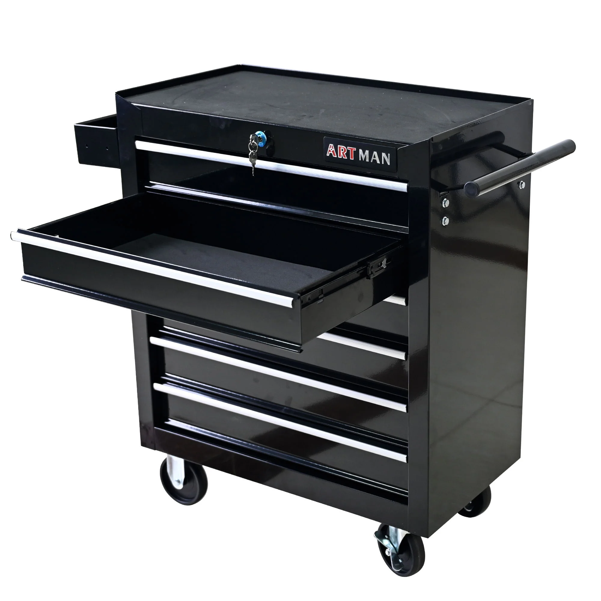 Multifunctional Tool Cart With Wheels And Drawers - Image 89