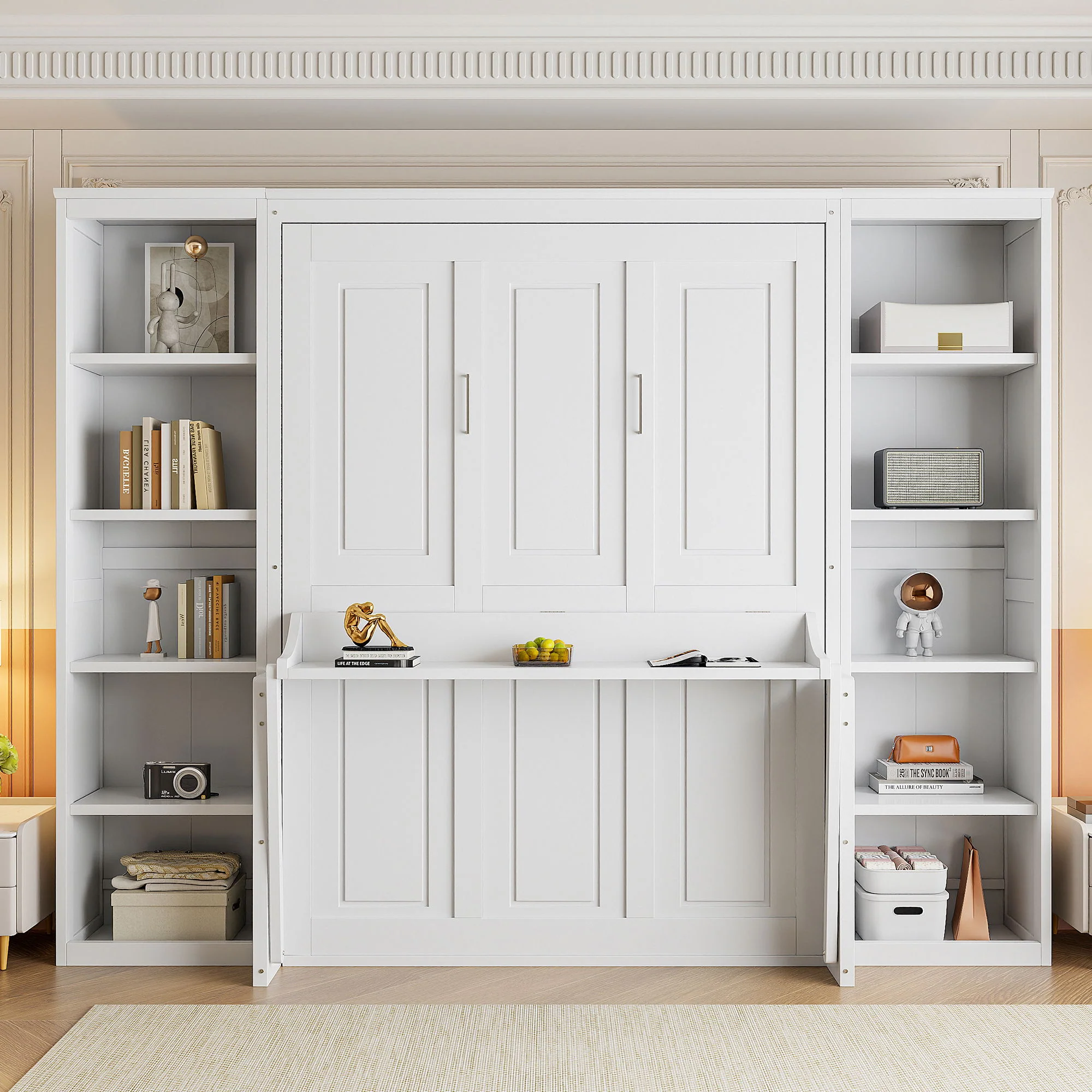 Murphy Bed With Desk And Bookshelf - Image 3