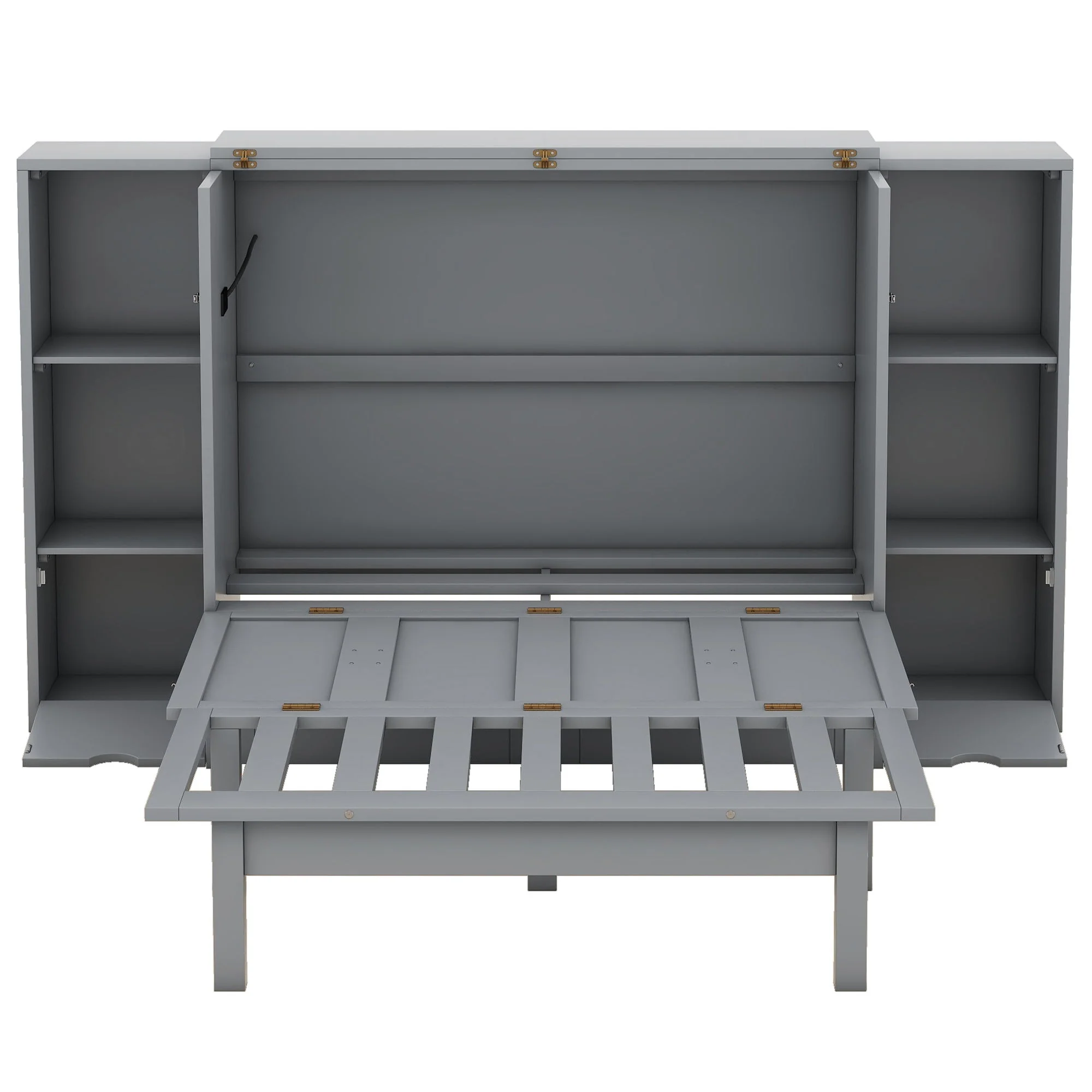 Murphy Bed With Shelves, Drawers And USB Ports - Image 6