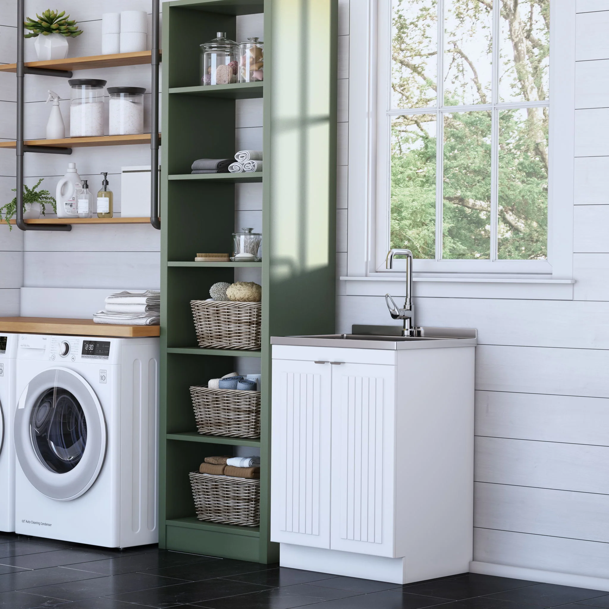 Murphy - Laundry Cabinet & Faucet And Stainless Steel Sink - Image 24