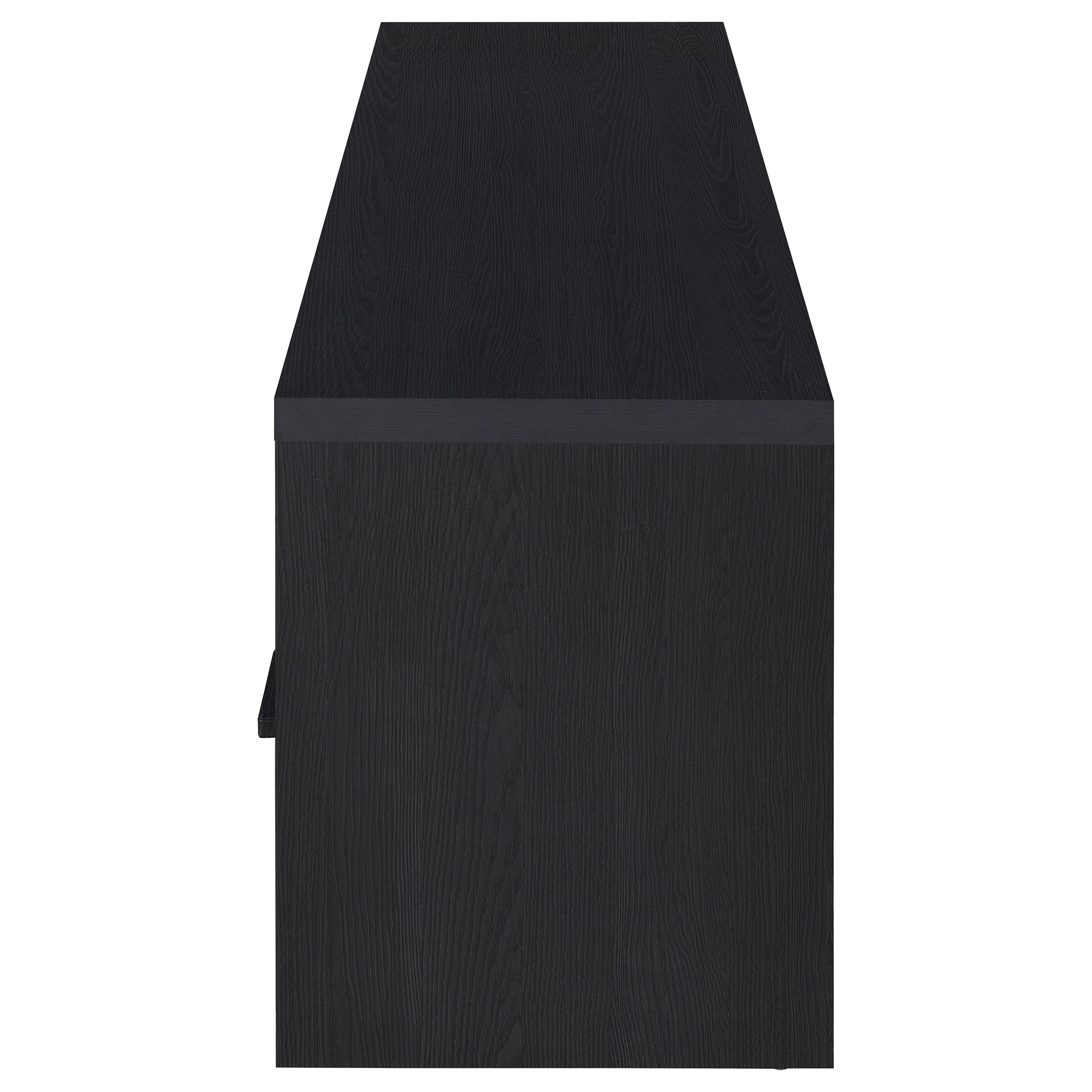 Murray 70-Inch 2-Door TV Stand Media Console, Black - Image 7
