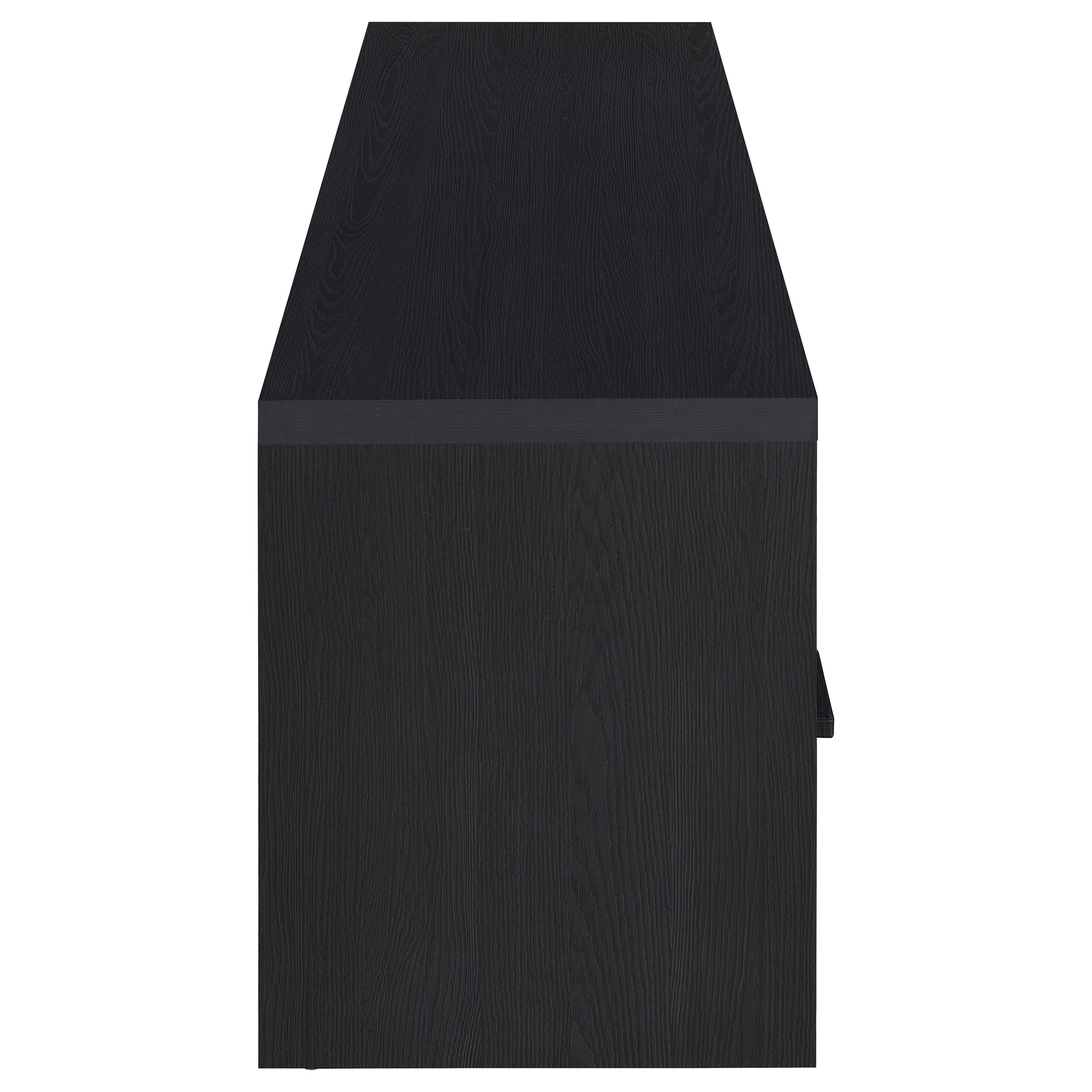 Murray 70-Inch 2-Door TV Stand Media Console, Black - Image 9