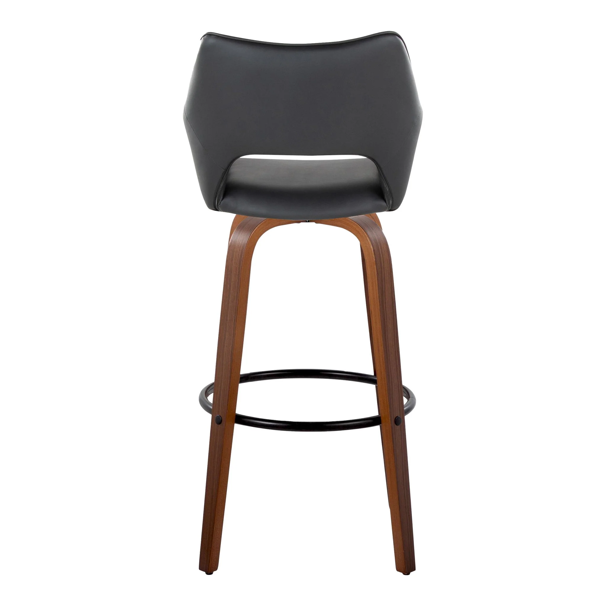 Mustang - Contemporary Fixed Height Barstool With Swivel & Round Footrest (Set of 2) - Image 15