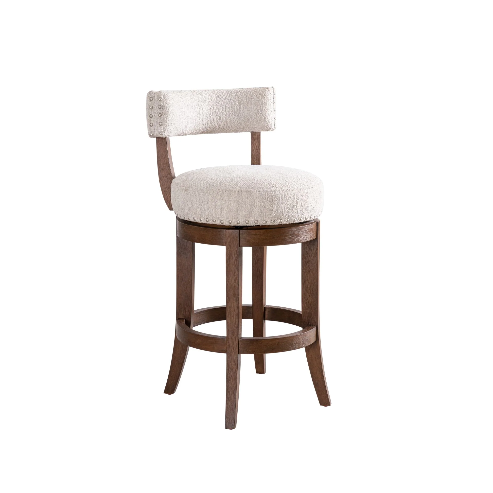 Mystic - Solid Wood Upholstered 26" Counter Height Swivel Barstool - Image 26