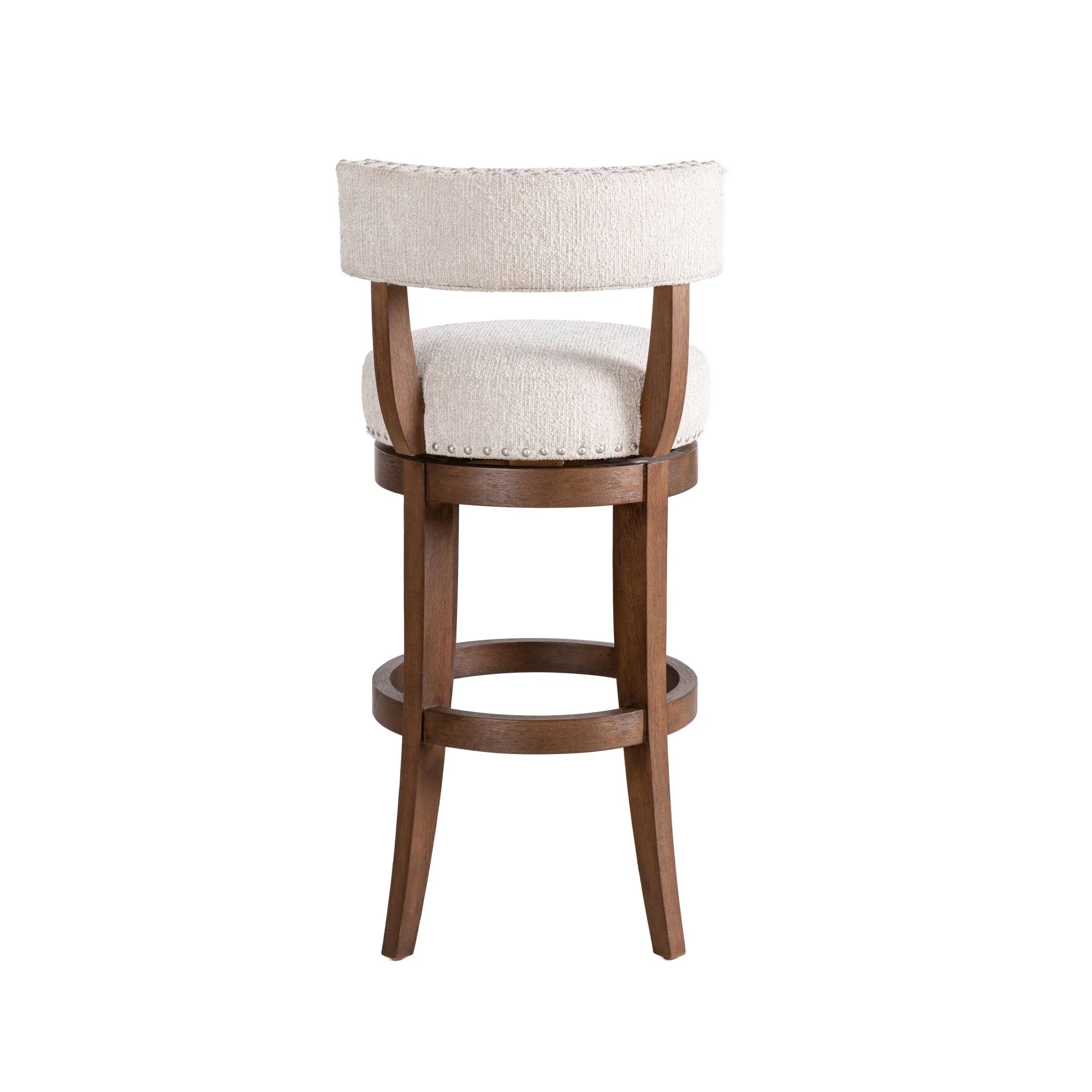 Mystic - Solid Wood Upholstered 30" Bar Height Swivel Barstool - Image 22