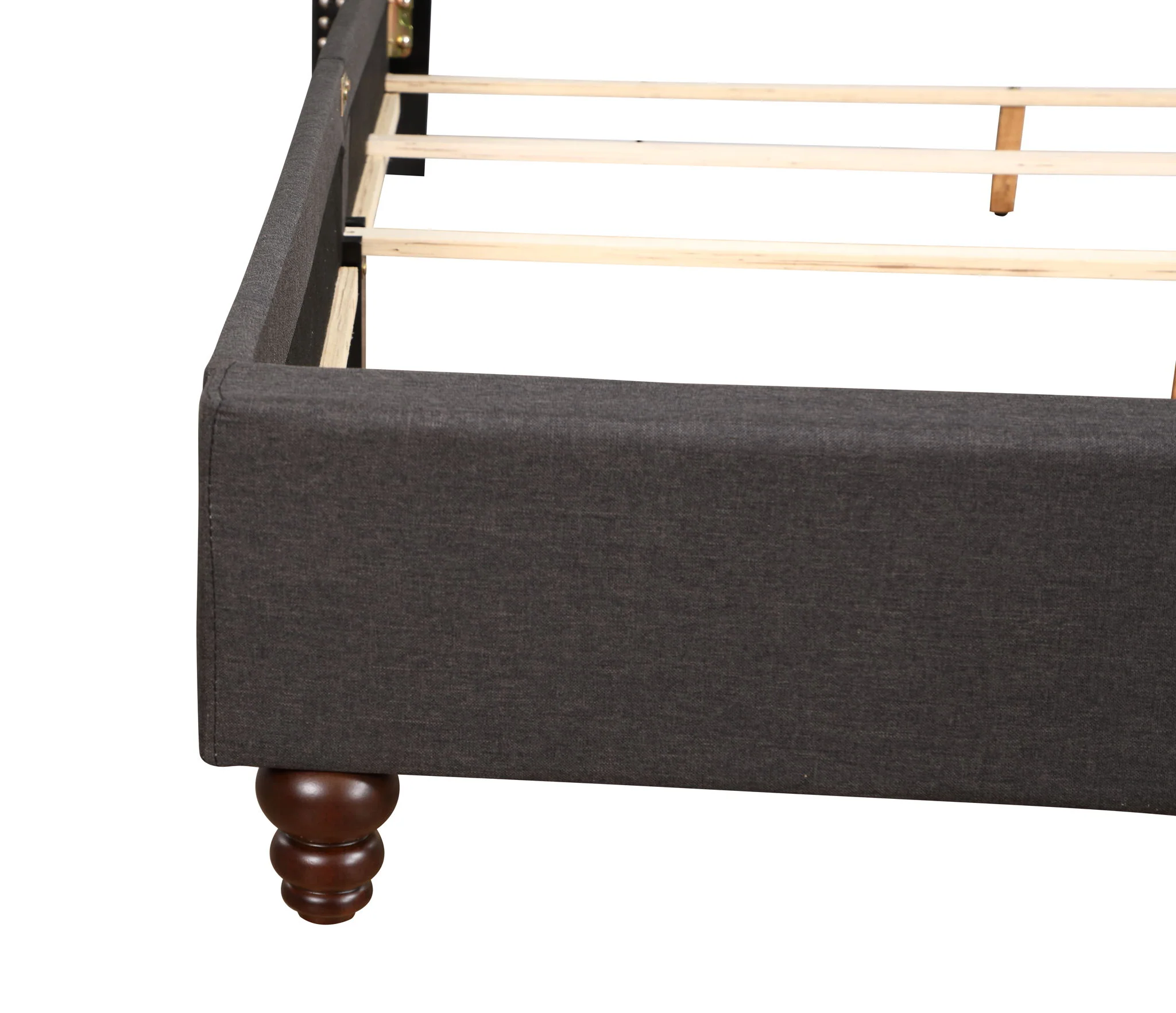 Nailhead Bed Transitional Vibrant - Image 13