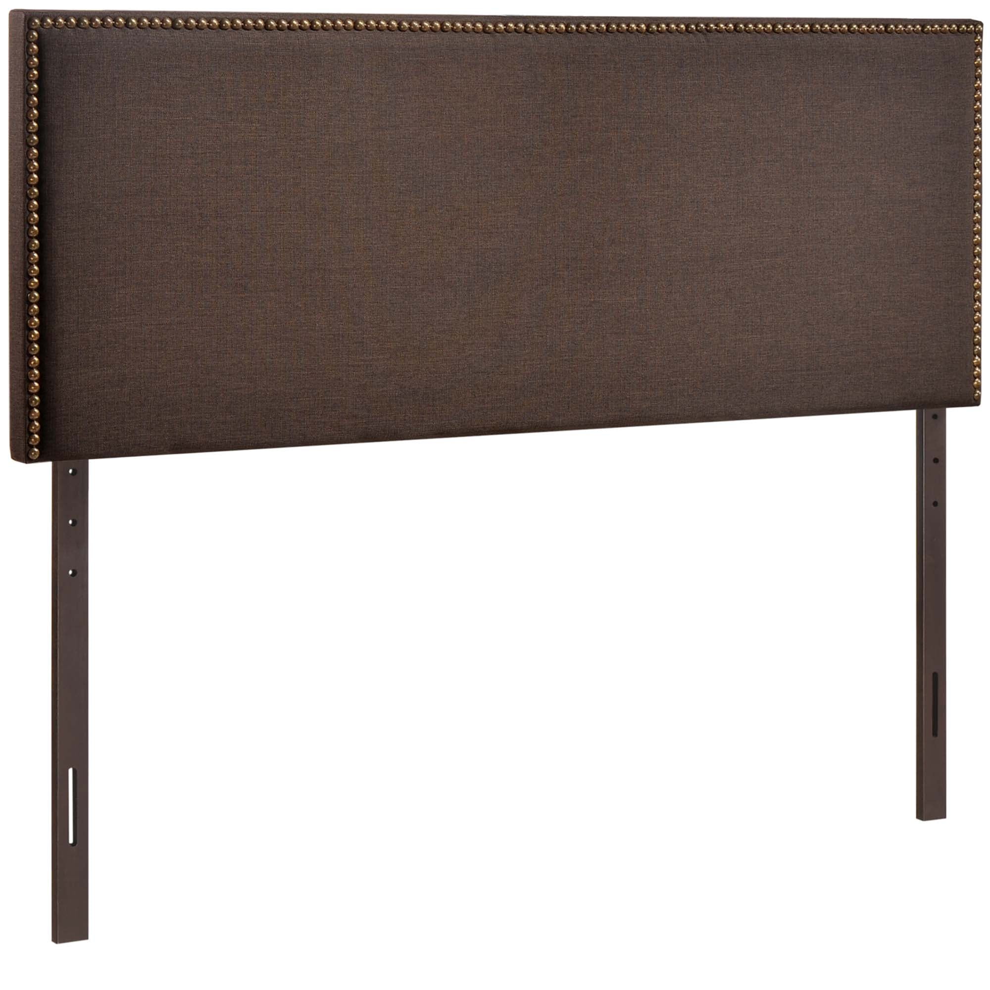 Nailhead Upholstered Linen Headboard - Image 21
