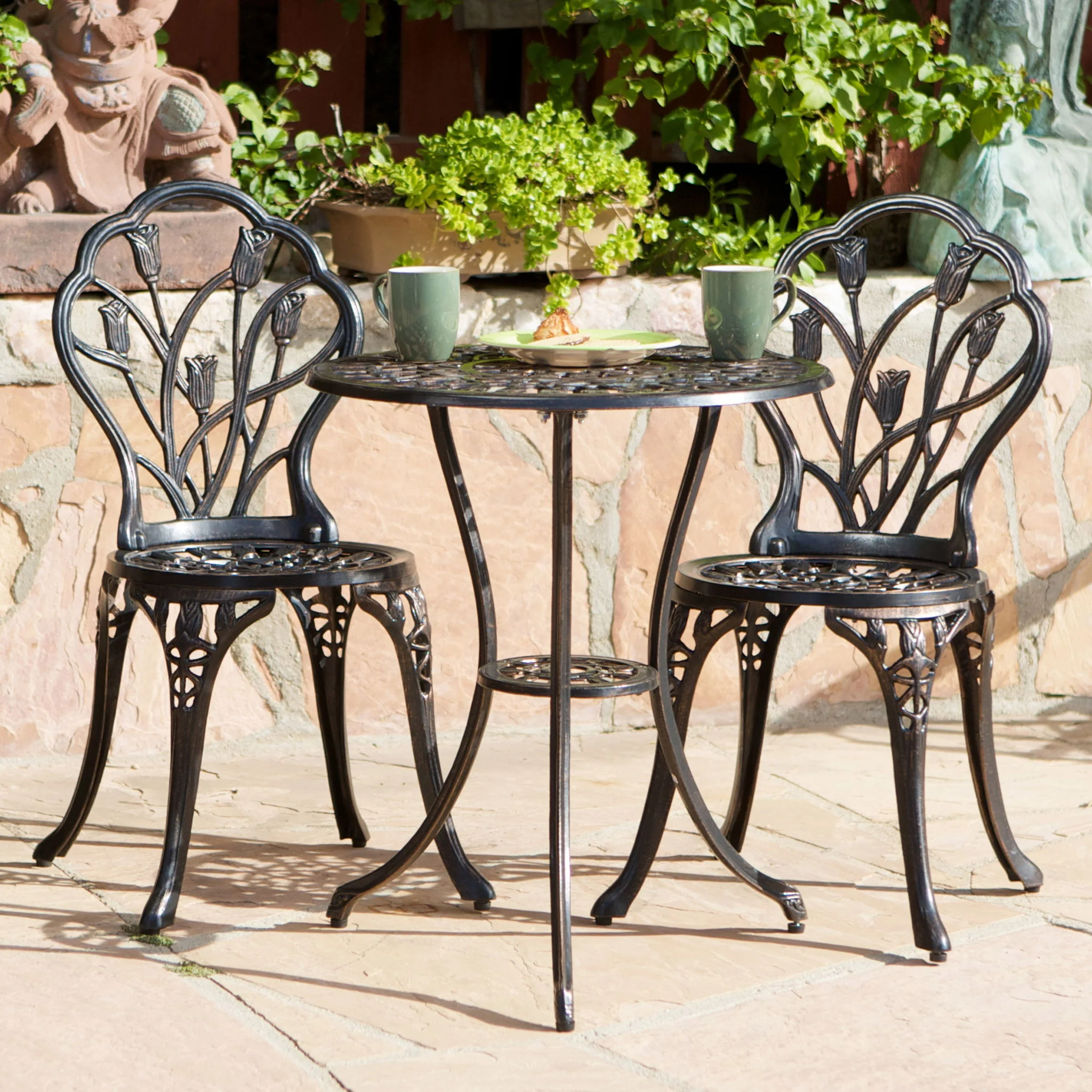 Nassau - Cast 3 Piece Bistro Set - Image 5