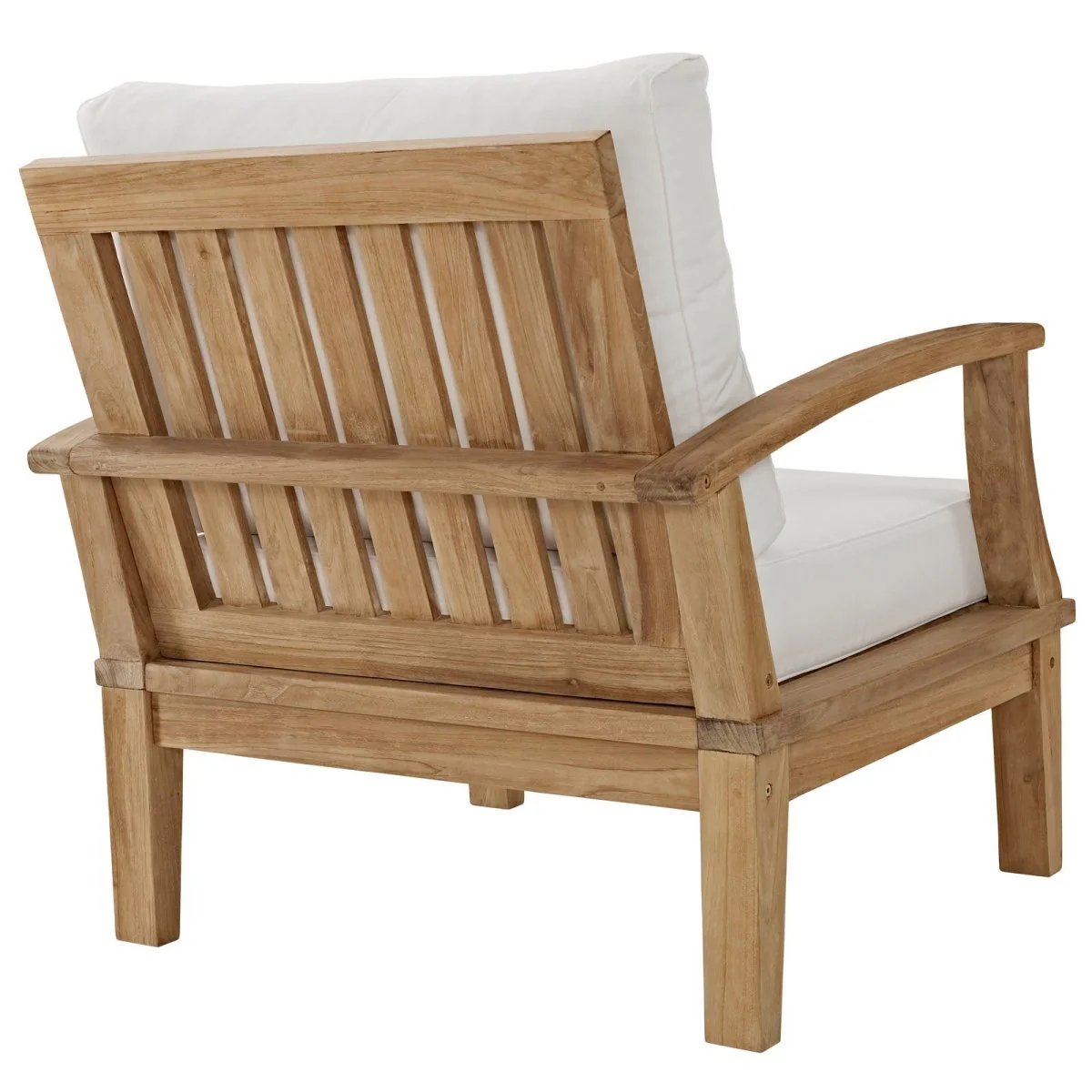 Natural Teak Outdoor Patio Armchair, Classic Teak Build with Weather-Resistant Finish - Image 19