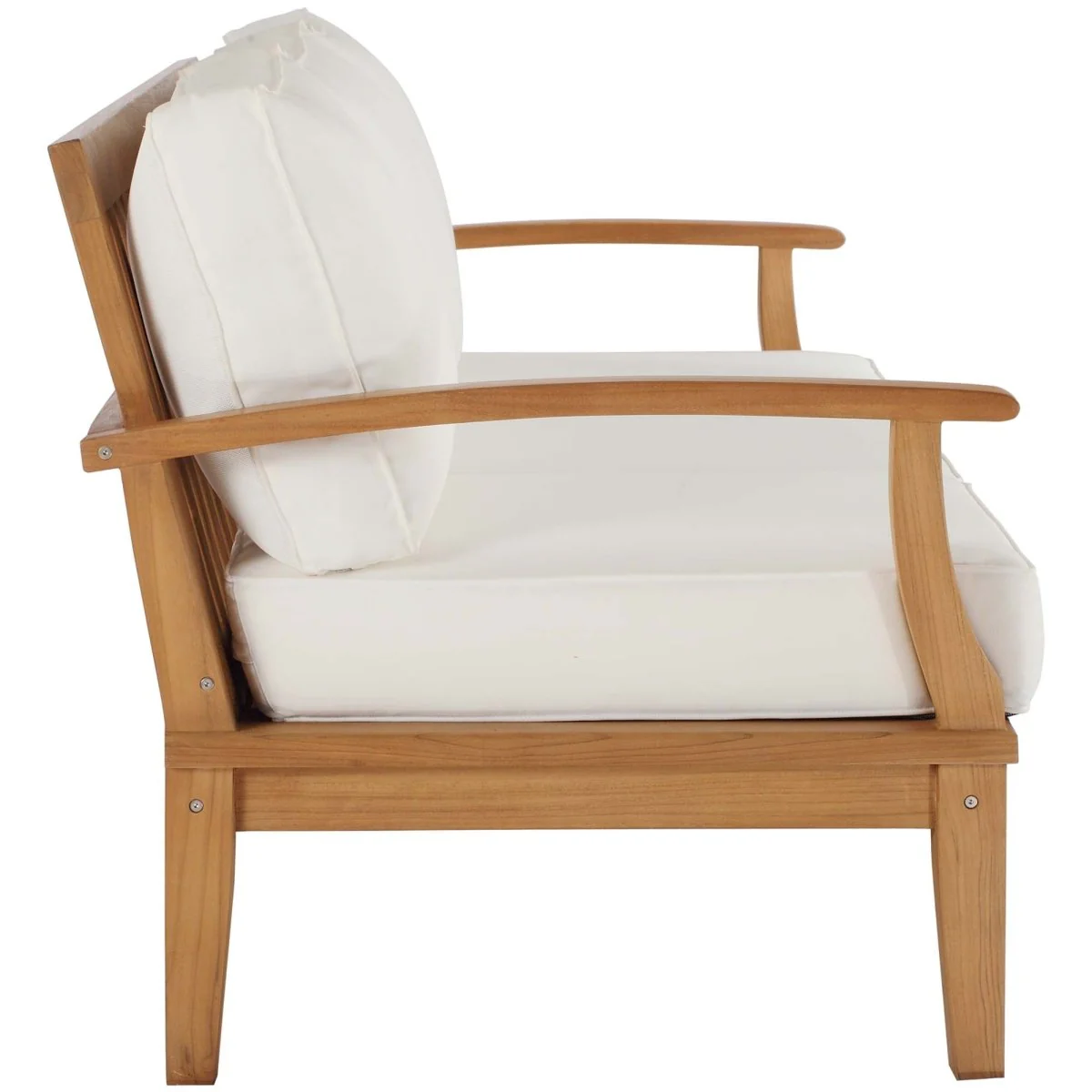 Natural Teak Outdoor Sofa with All-Weather Construction and Comfortable Seating - Image 13