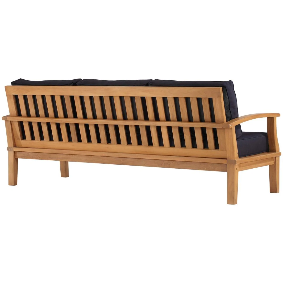 Natural Teak Outdoor Sofa with All-Weather Construction and Comfortable Seating - Image 5