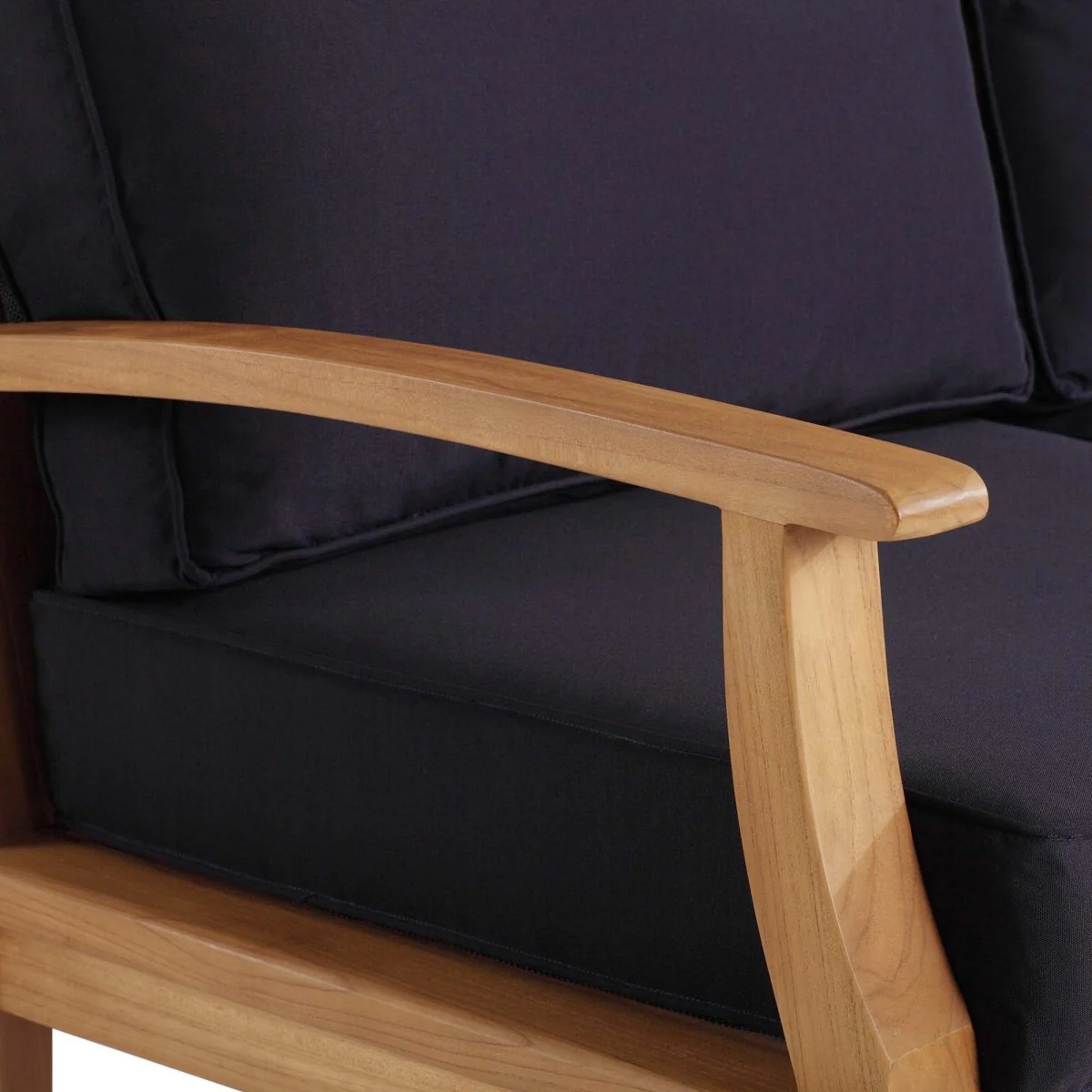 Natural Teak Outdoor Sofa with All-Weather Construction and Comfortable Seating - Image 8