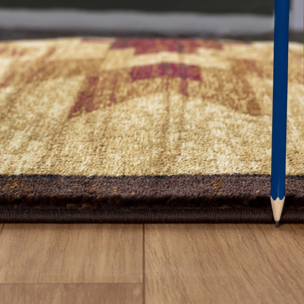 Nature's Nest - 5'3" X 7'3" Lodge Area Rug - Multi / Beige - Image 5