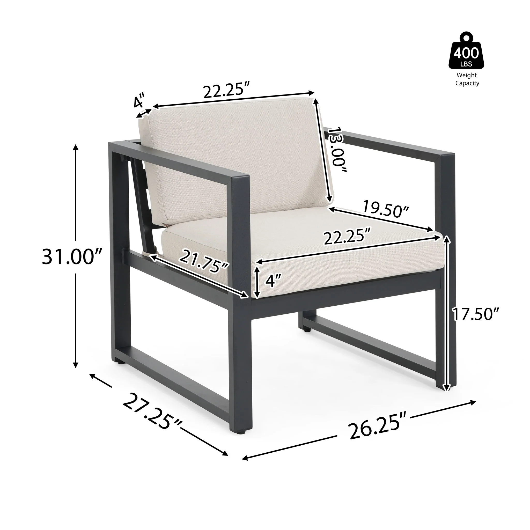 Navan - Outdoor Patio Club Chair - Image 6