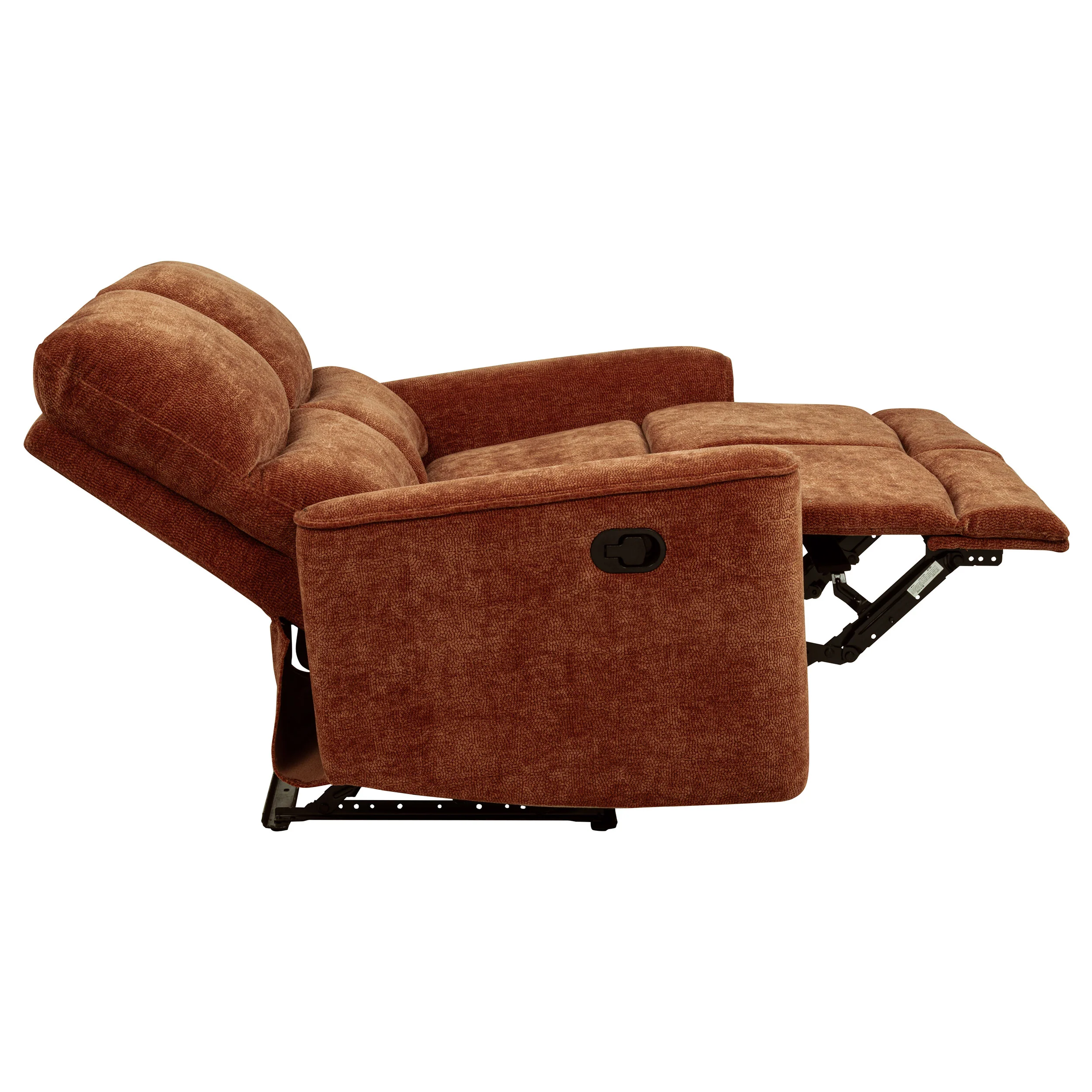 Navarro 2-Piece Upholstered Reclining Sofa Set, Burnt Orange - Image 13