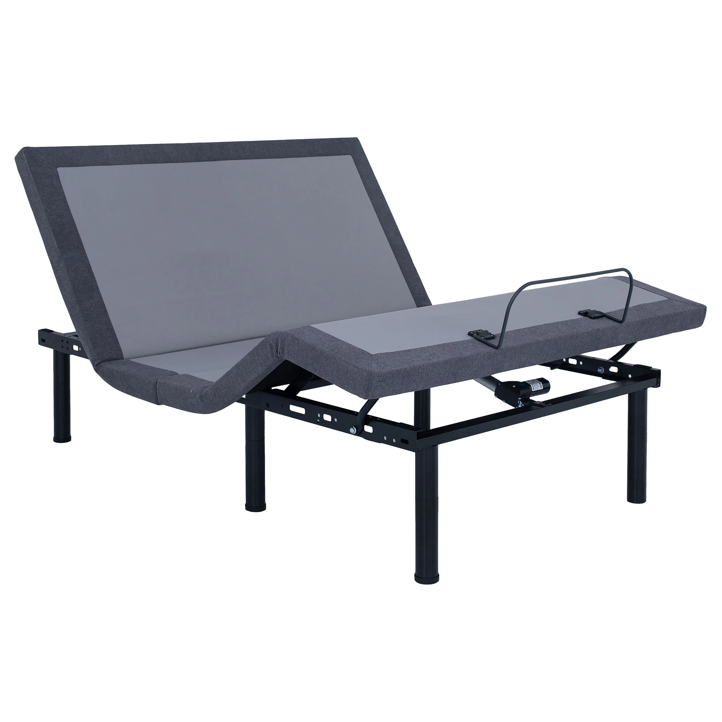 Negan Twin XL Adjustable Bed Base - Grey and Black - Image 2