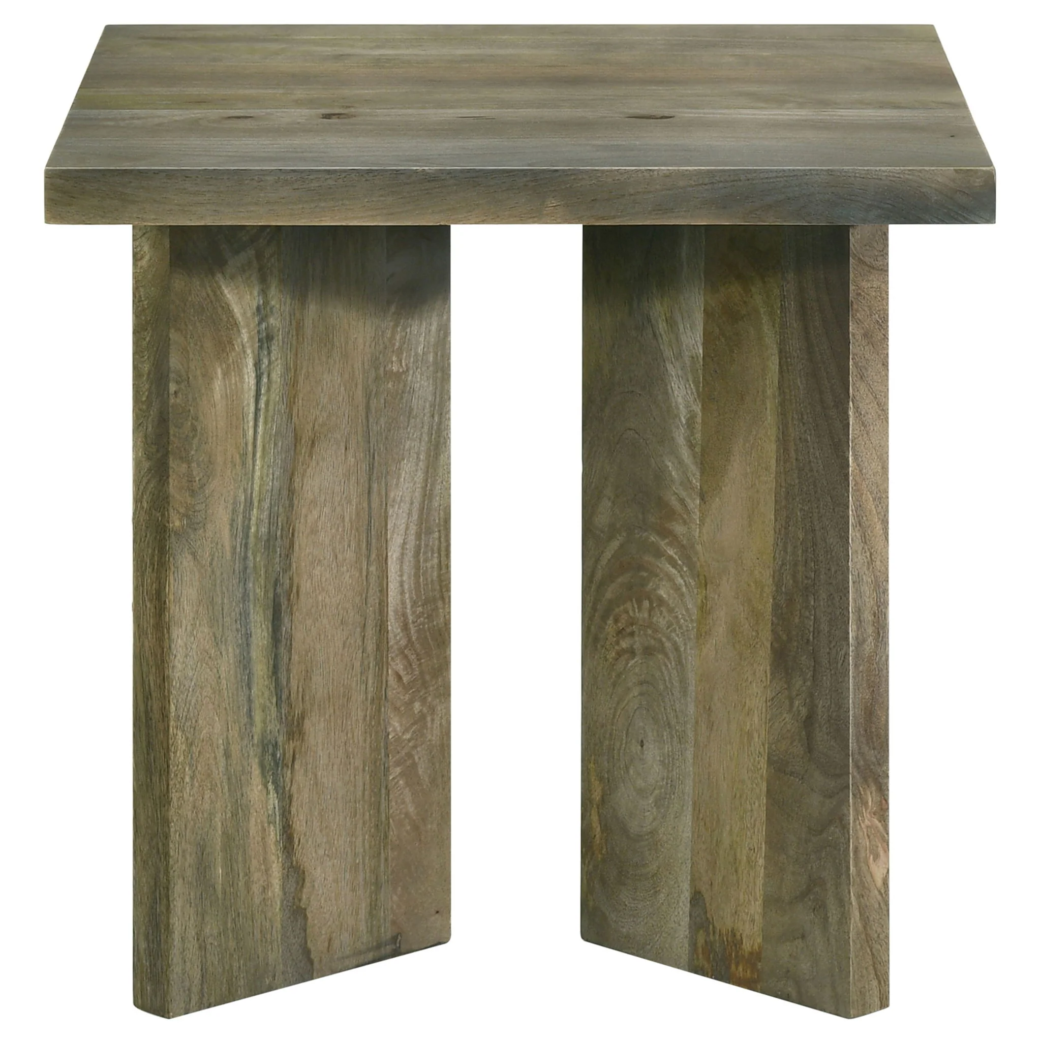 Neskowin - 2 Piece And End Table Set With Geometric Panels - Brown - Image 5
