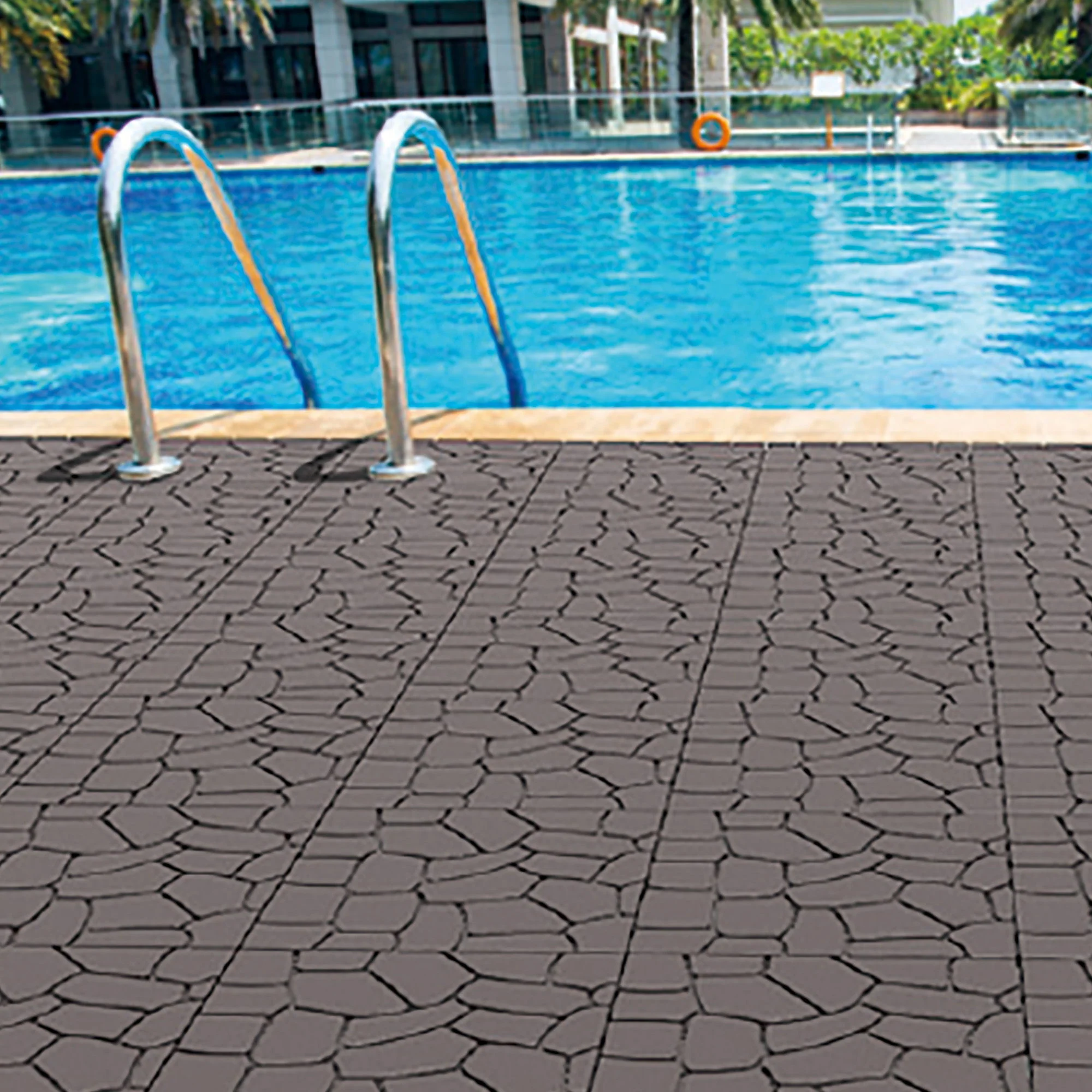 New Stone Texture Patio Deck Tiles, Diy Interlocking Floor Tiles, Easy Installation - Image 9