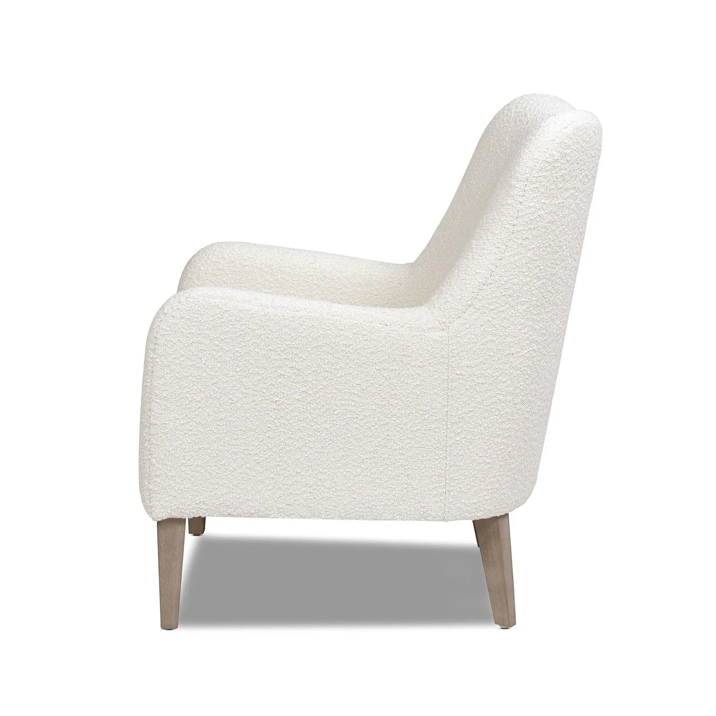 Nimbus - Curved Accent Chair - Ivory White - Image 7