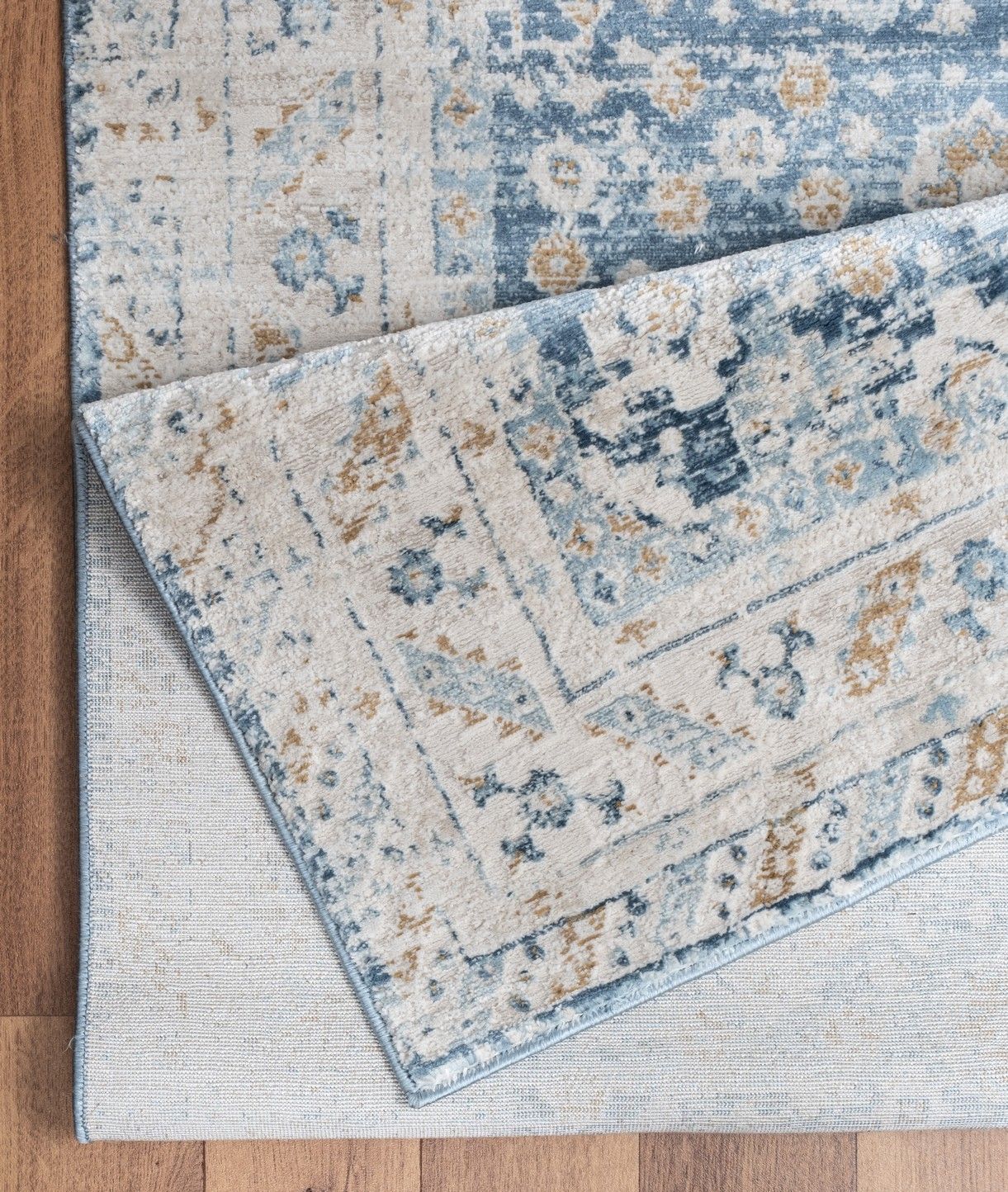 Noble - 5'3" X 7'3" Area Rug - Blue, Polyester - Image 5