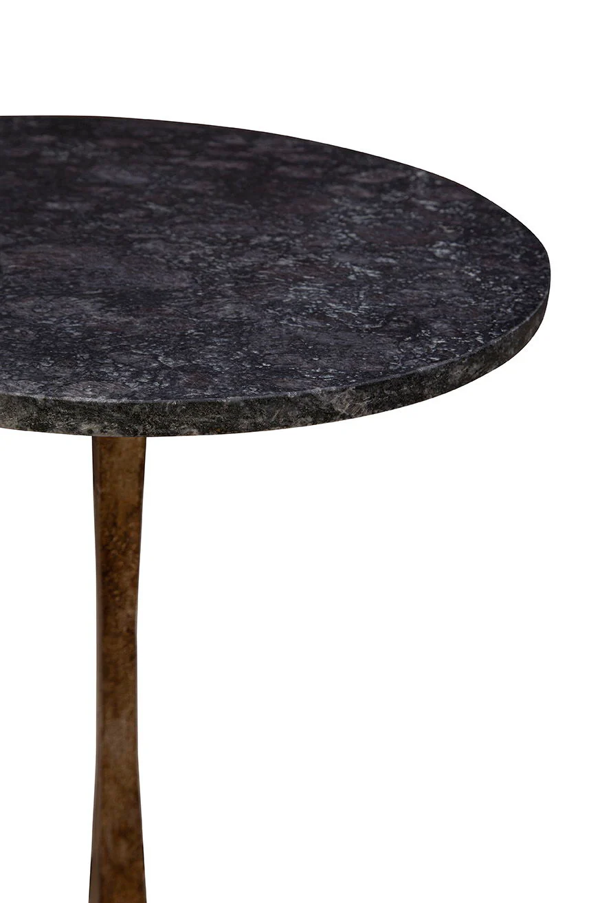 Noelle - Marble Table - Black - Image 2