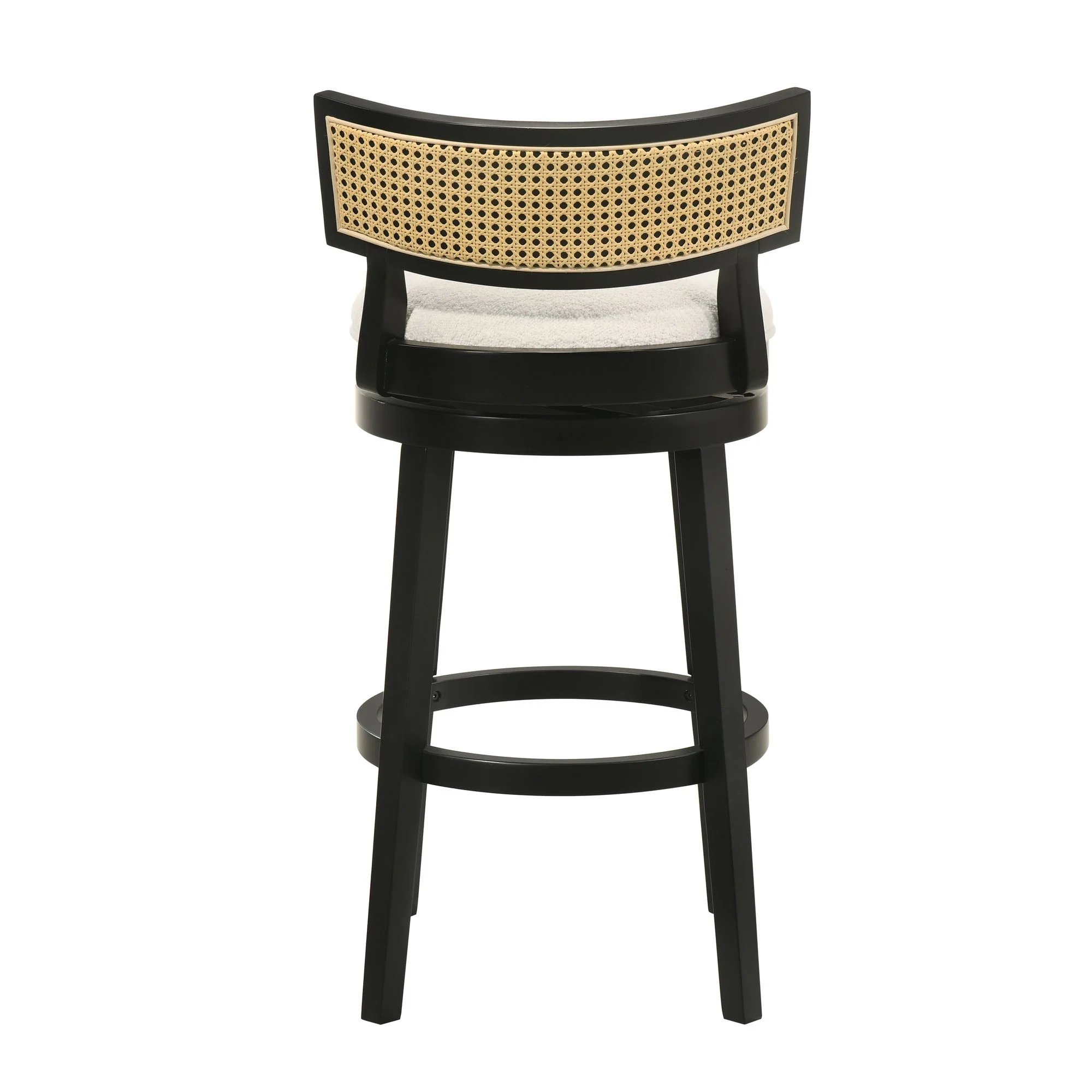 Noely - Modern Farmhouse Swivel Wood Bar Height Kitchen Bar Stool - Image 18