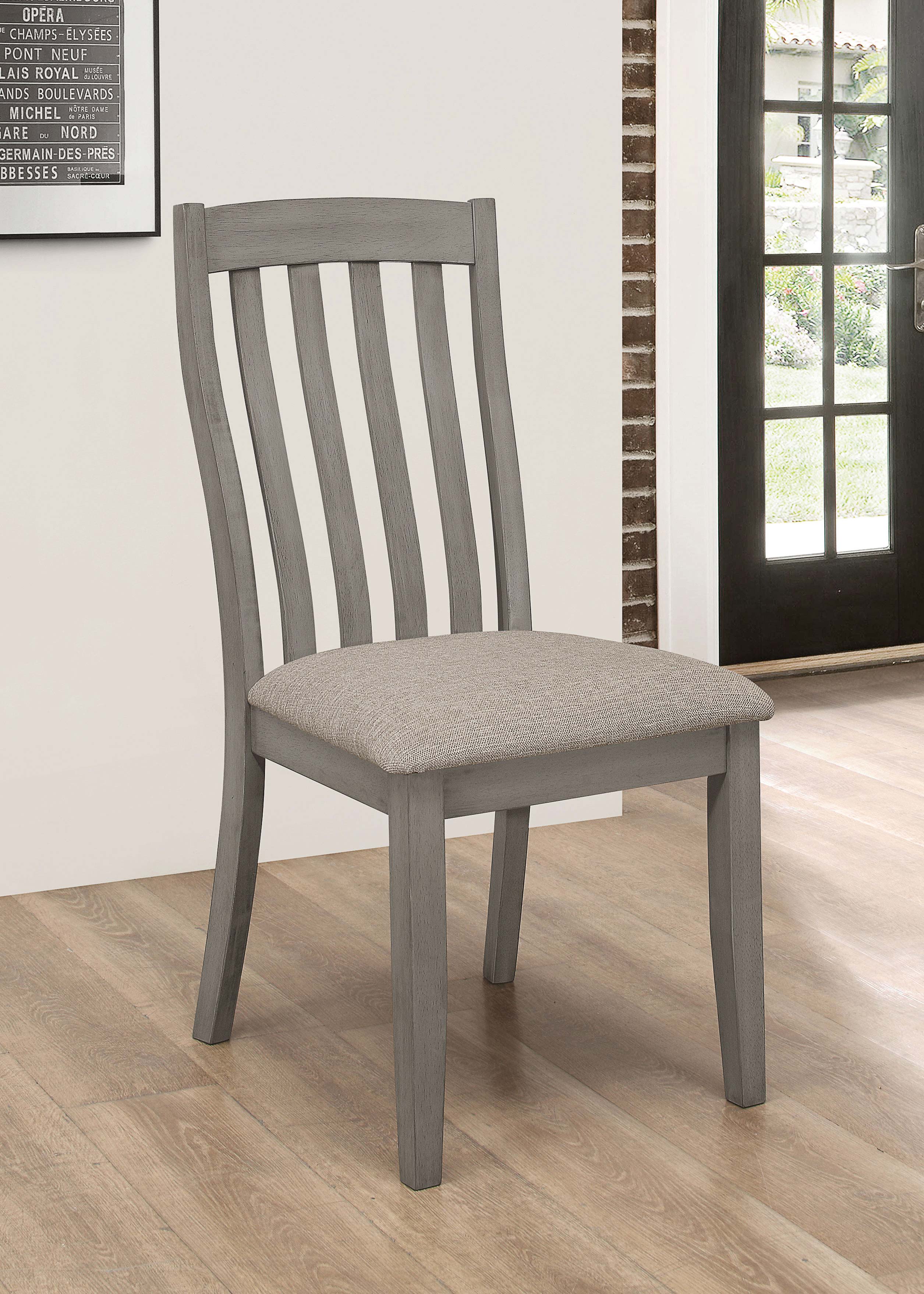 Nogales Wood Dining Side Chair Coastal Grey (Set of 2) - Image 3