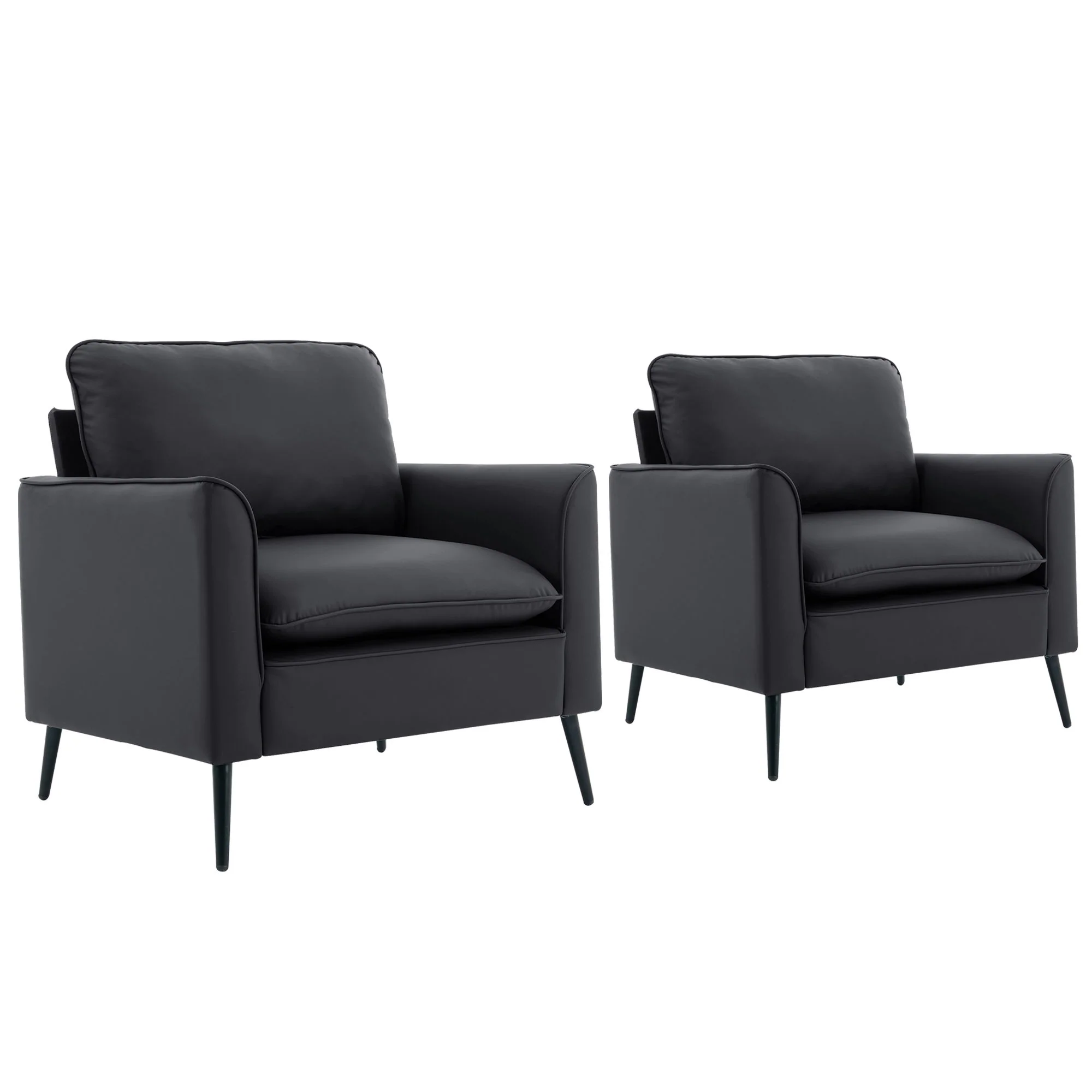 Nordic Retro Light Luxury Upholstered Sofa Chair - Image 4