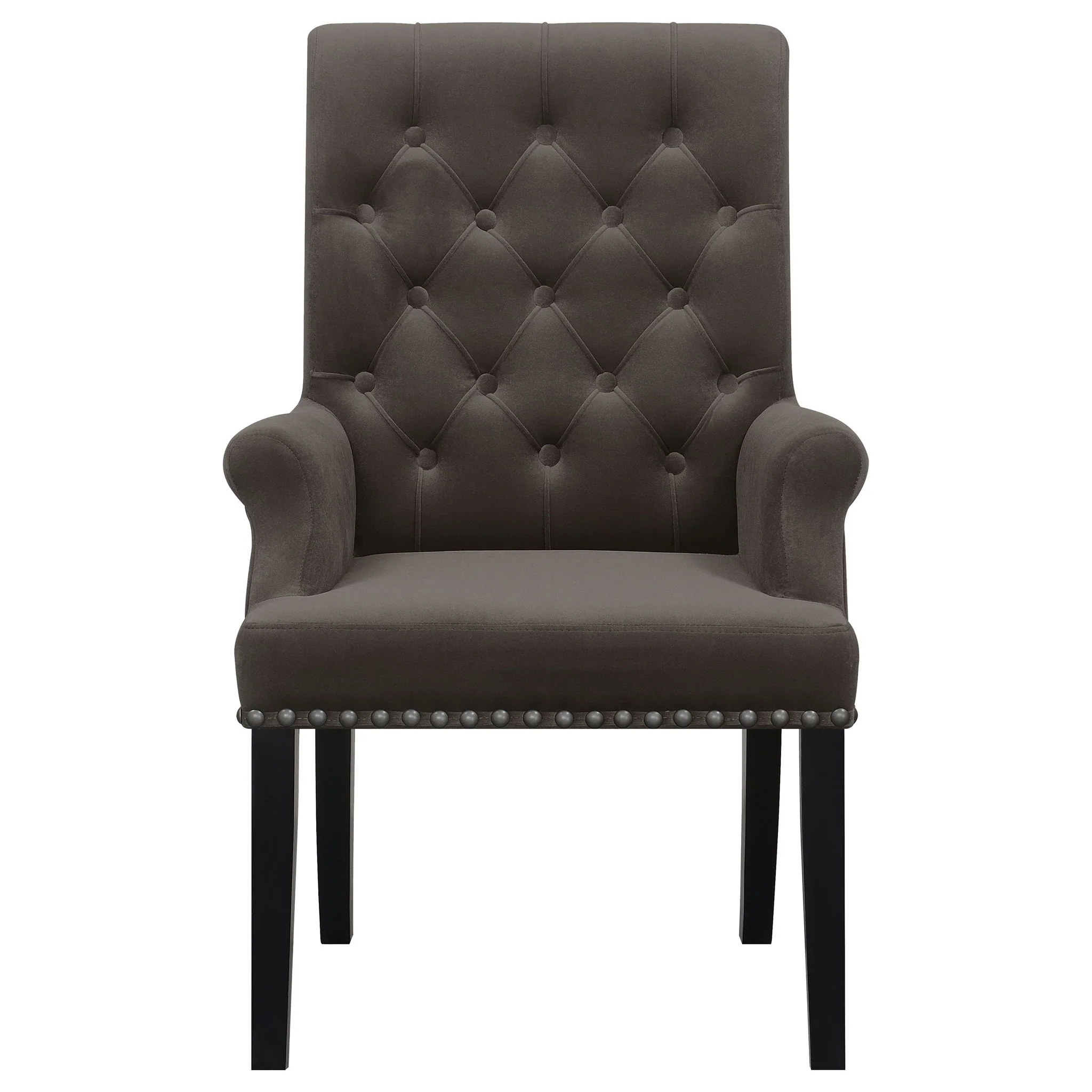 Norwich - Dining Arm Chair With Button Tufting And Rolled Top - Image 12